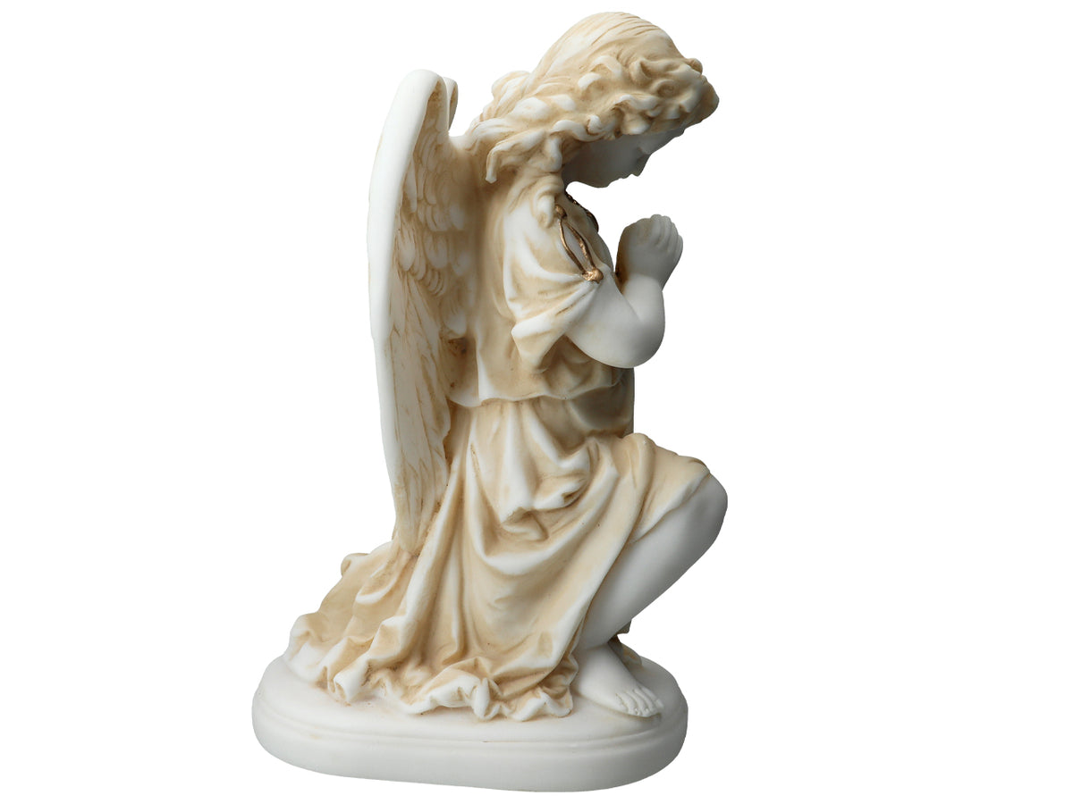 Alabastrowy Anioł Modlący się - Figurka z Alabastru 25cm z Możliwością Personalizacji Grawerem