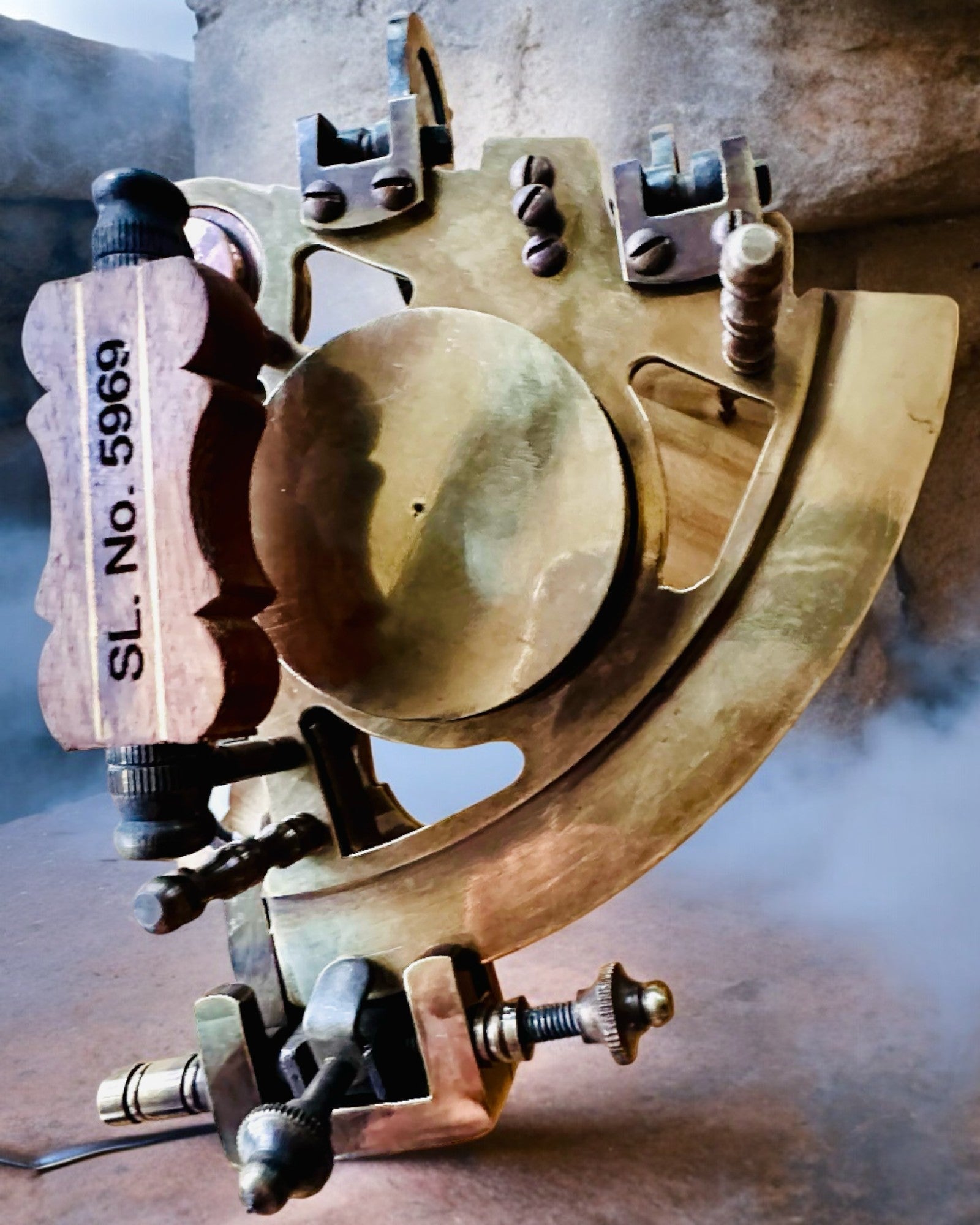 Sekstant Premium antik iránytűvel - személyre szabható gravírozással