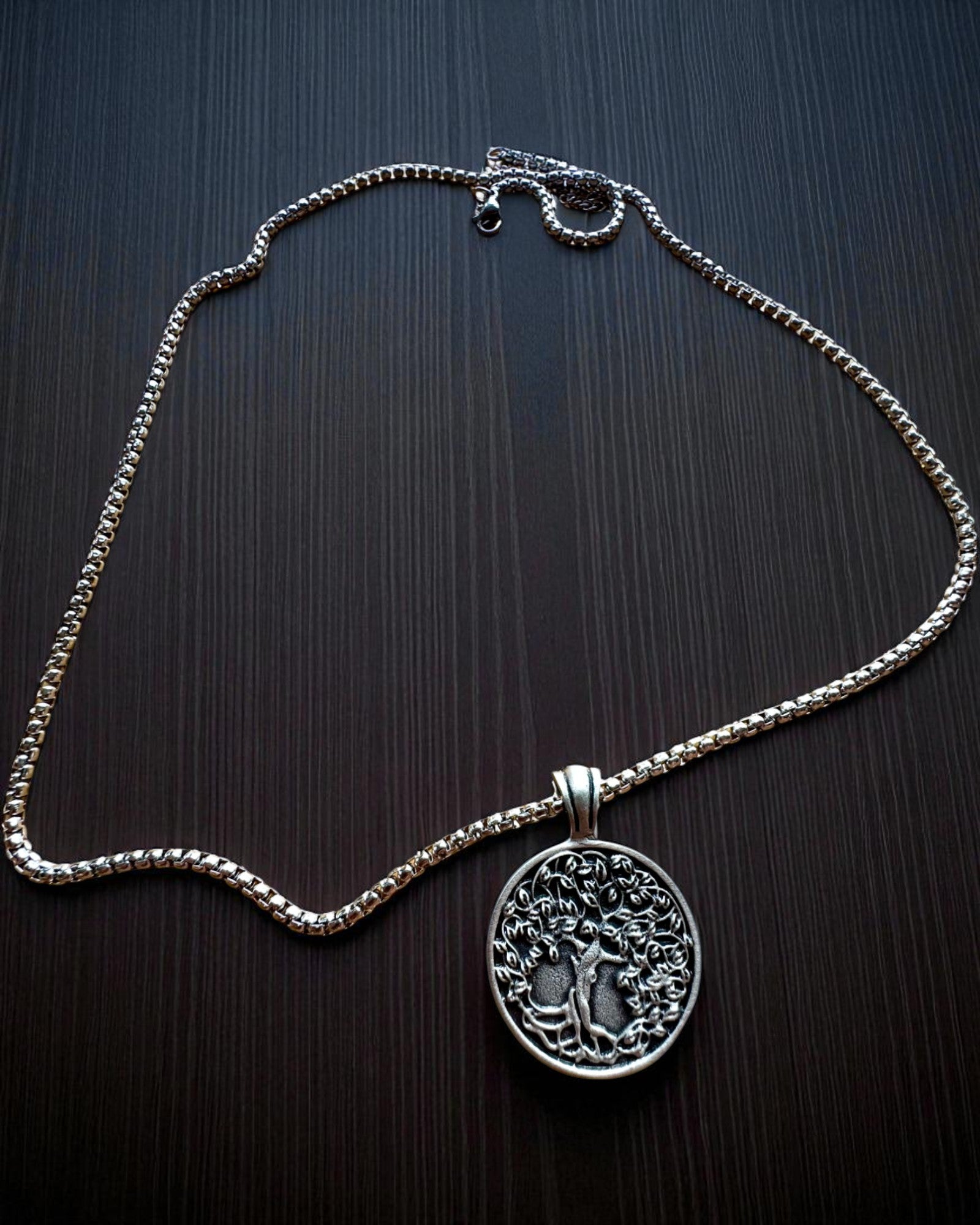 Amulet Drzewa Życia z Możliwością Grawerowania - naszyjnik "Witalność Natury", personalizacja