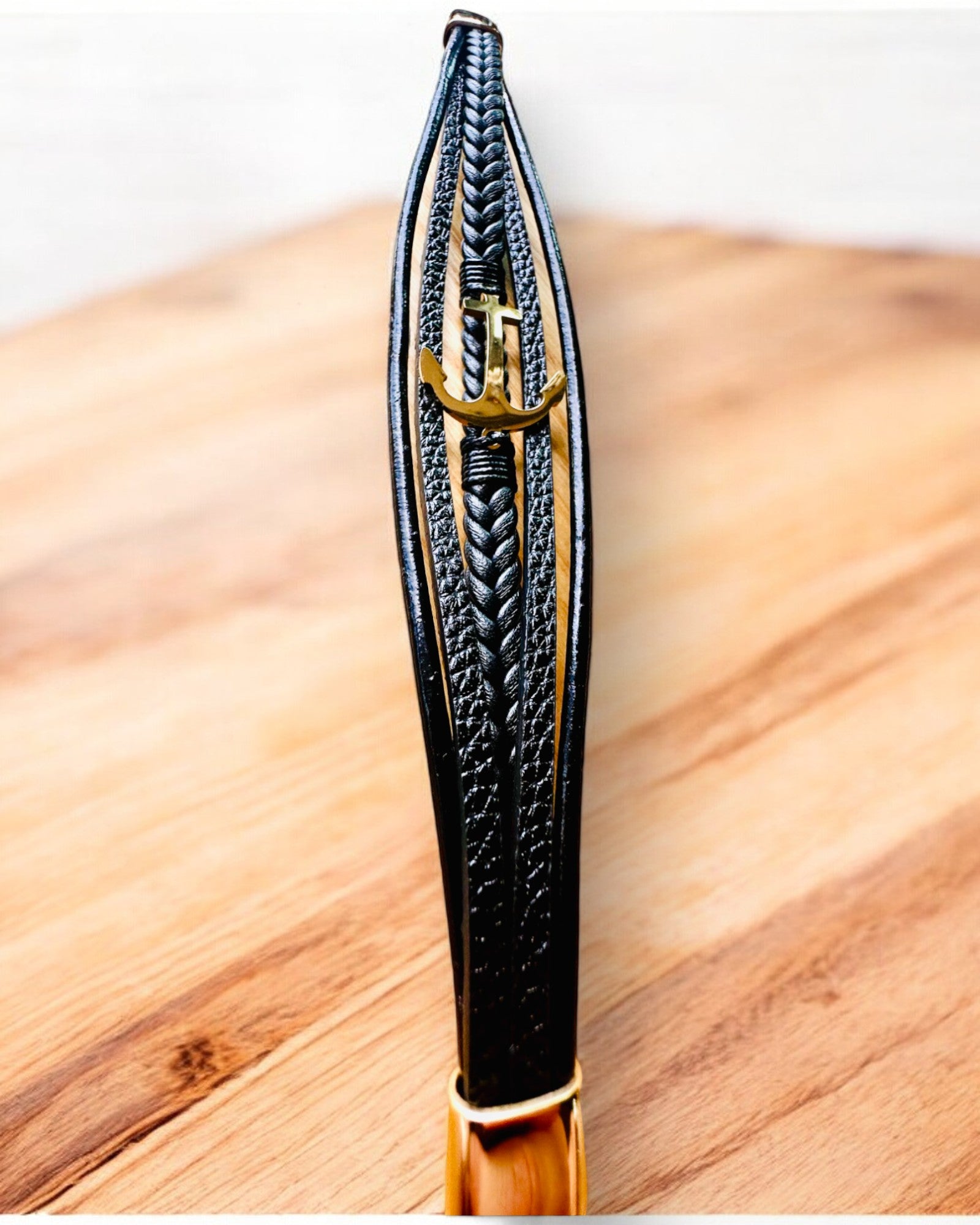 Férfi karkötő Elegancia Horgonya gravírozási lehetőséggel ajándékba