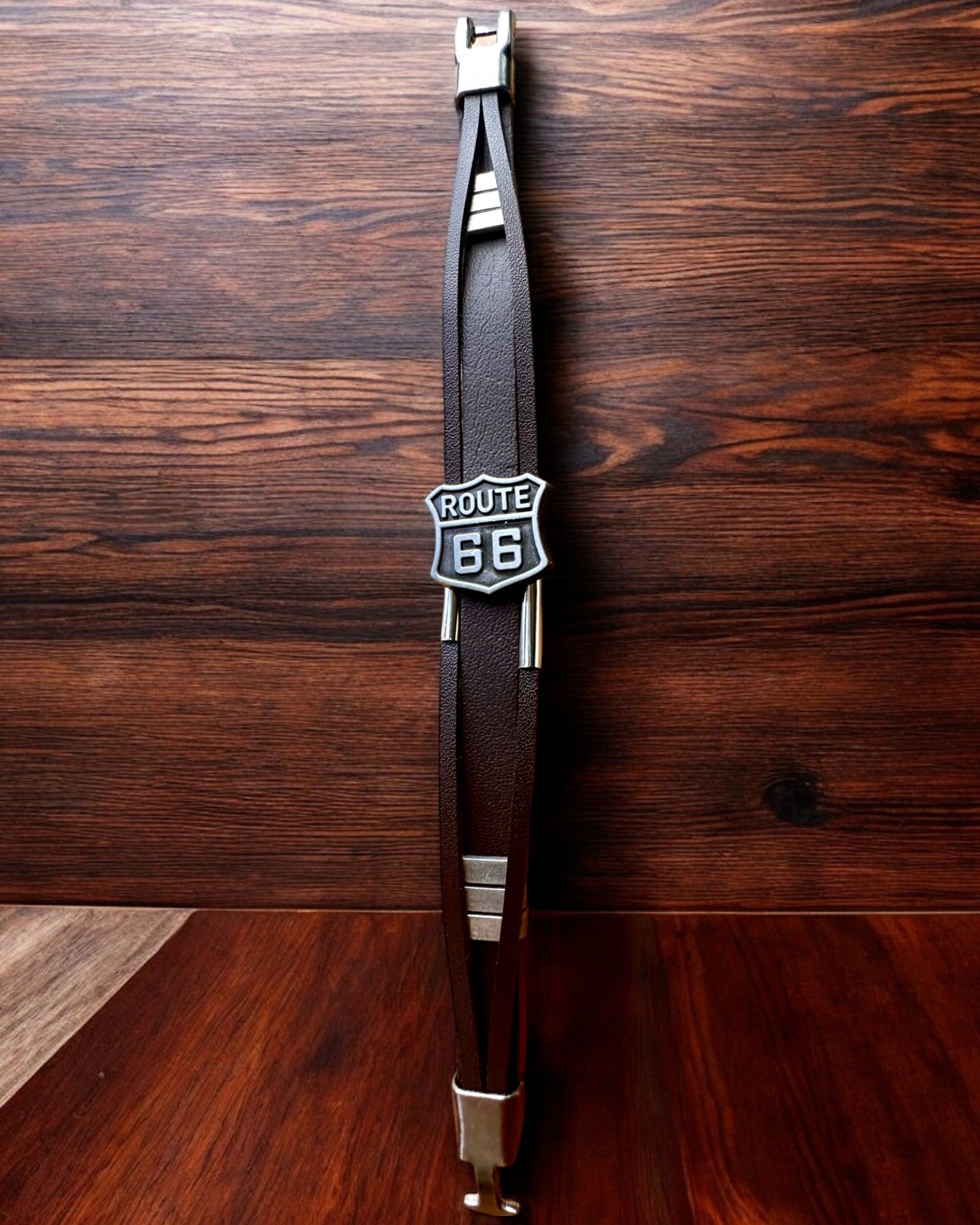 Bransoletka Podróżnika Route 66 - személyre szabható gravírozással