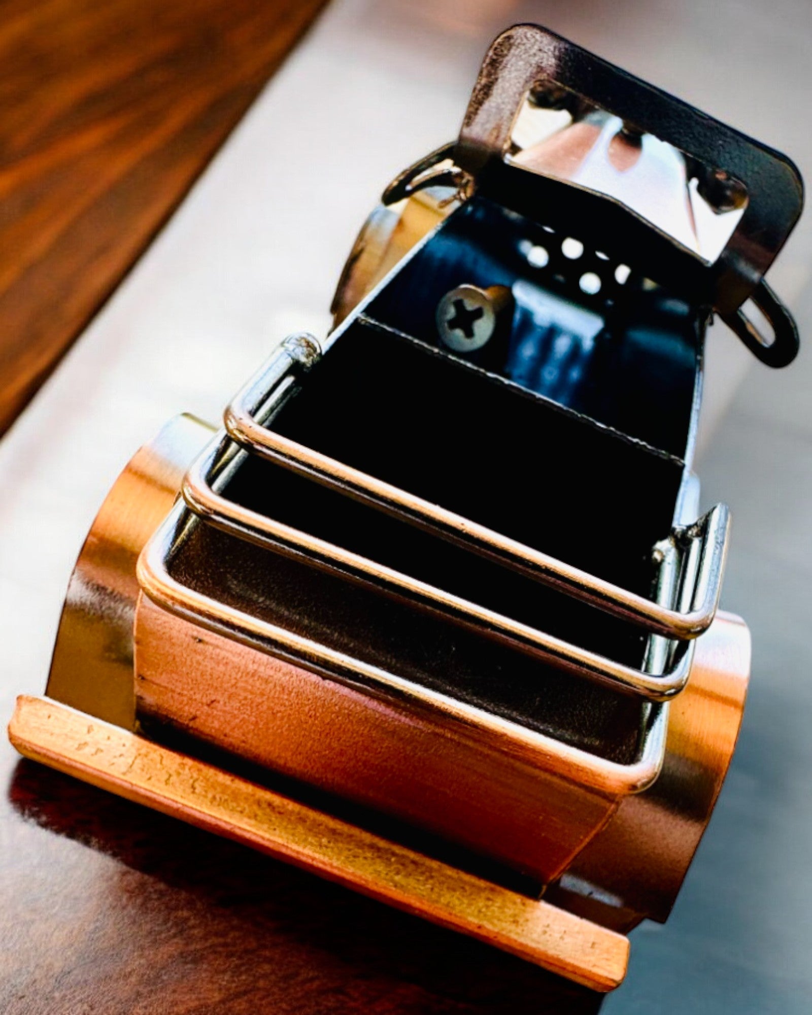 Retro klasszikus autó, vasból készült - "Vintage Drive" kollekció, autómodell, személyre szabható gravírozással ajándékba