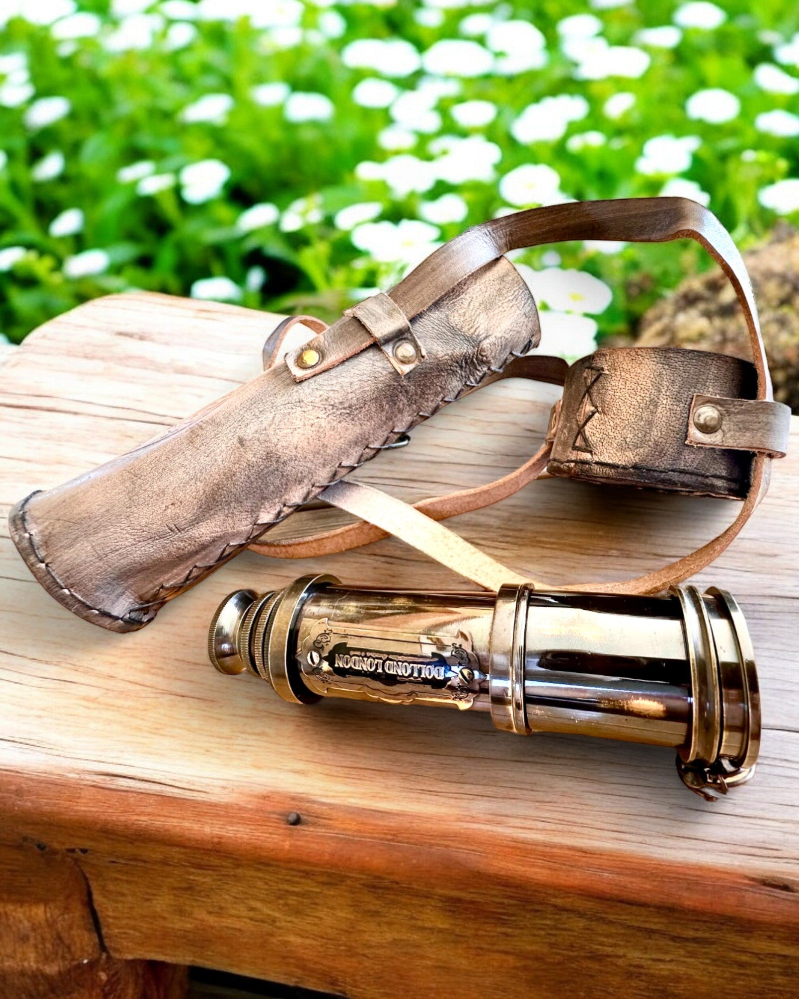 "Voyager" Prémium Távcső Gravírozott Távcsővel és Valódi Bőr Tokkal, személyre szabható gravírozással ajándékba