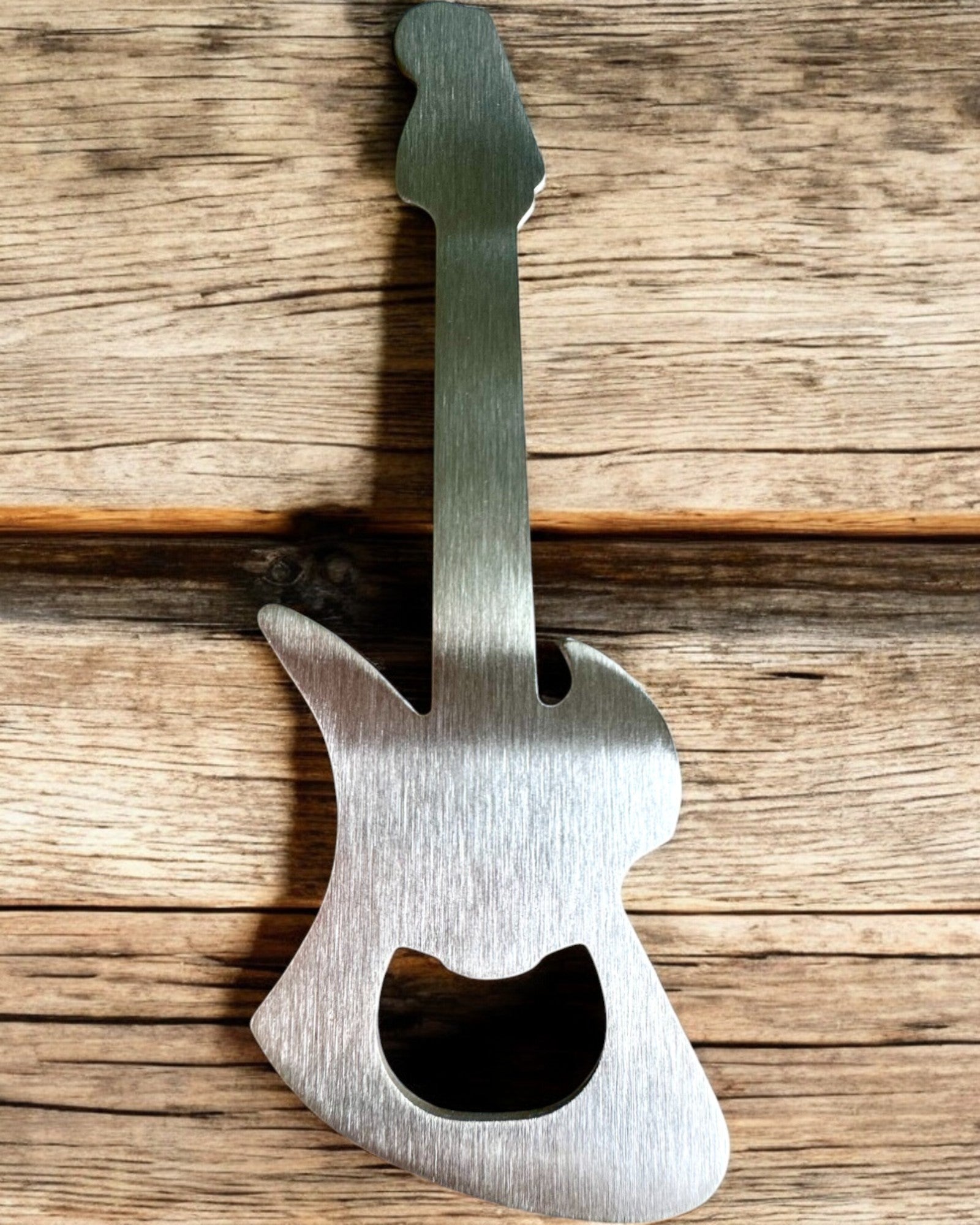 Gitár Rock'n'Open üvegnyitó, 2 változat, személyre szabás gravírozással ajándékba