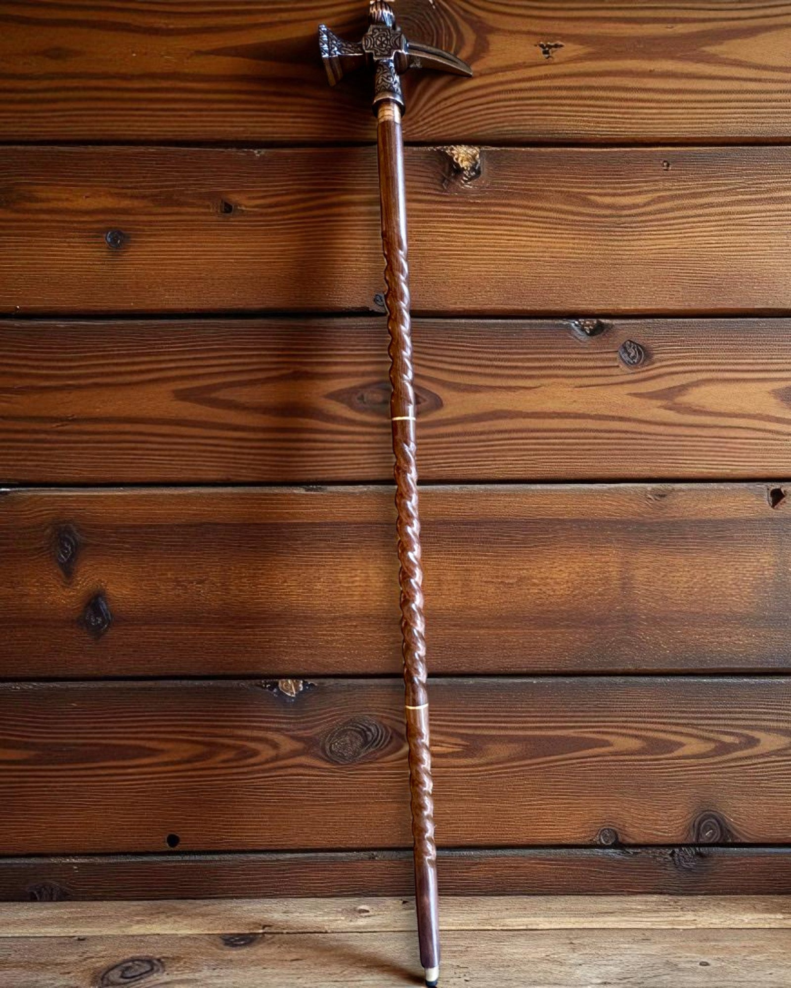 Sétabot - WIKING harci kalapács formájú fejjel, személyre szabható gravírozással ajándékba