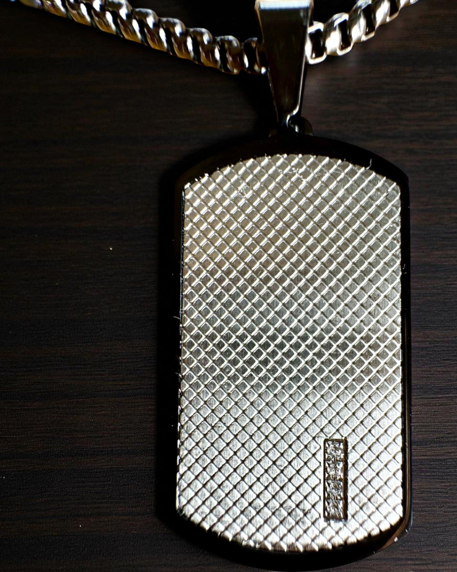 Férfi nyaklánc Dog Tag „SteelVision” – rozsdamentes acél, 15 változat, személyre szabható gravírozással