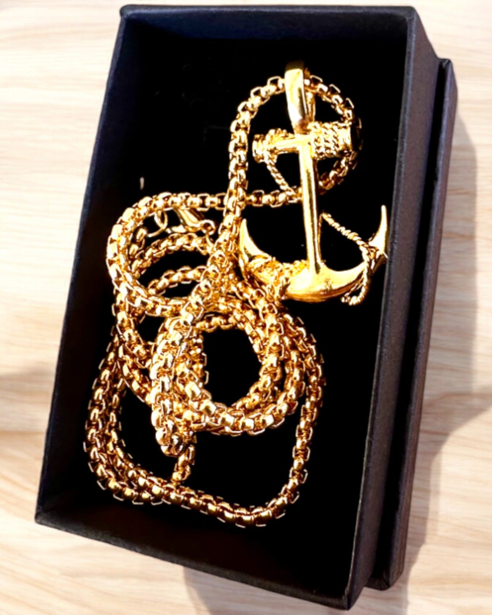 Akarat Horgonya, Tengeri Amulett, nyaklánc, személyre szabható gravírozással ajándékba, 3 választható változat