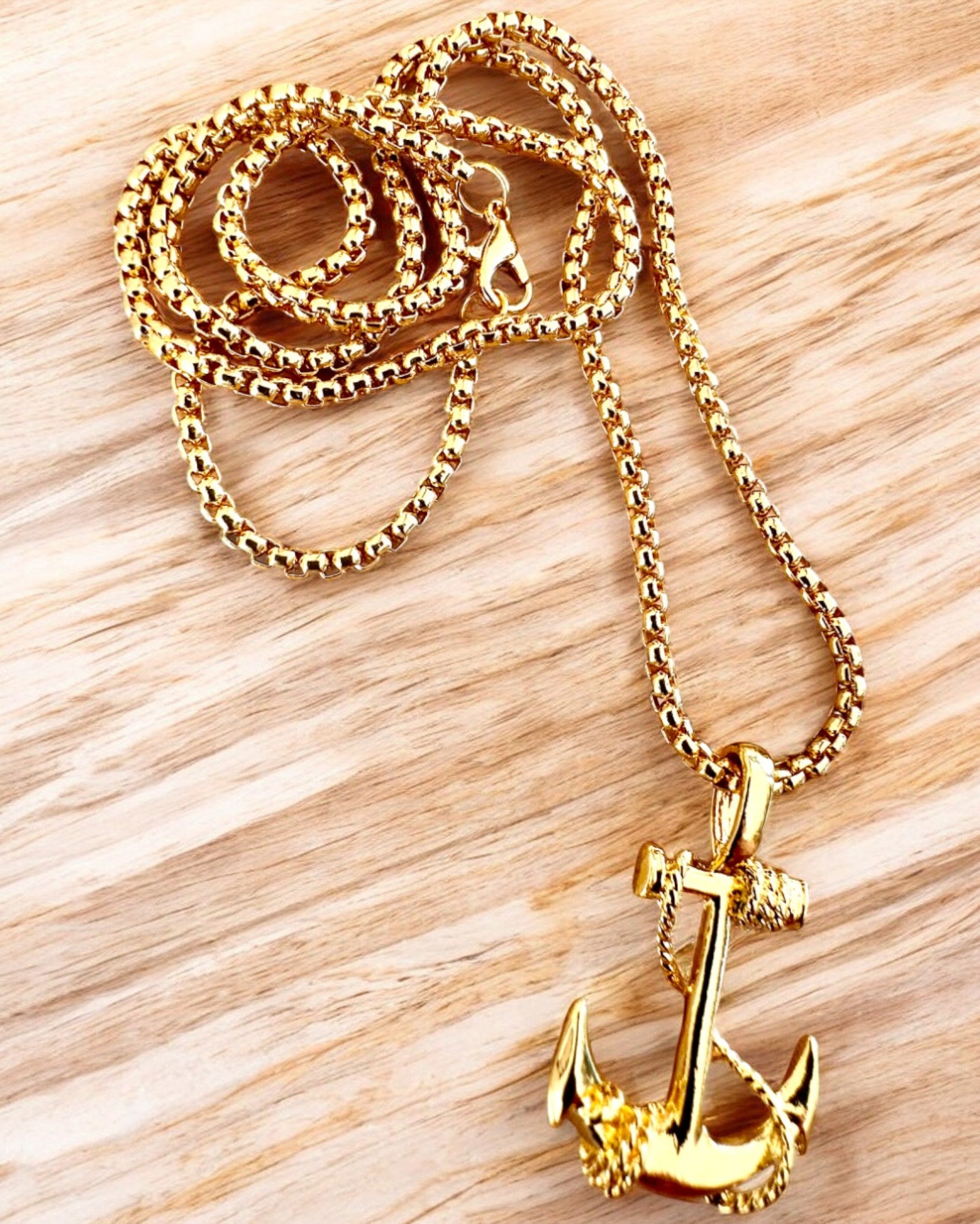 Akarat Horgonya, Tengeri Amulett, nyaklánc, személyre szabható gravírozással ajándékba, 3 választható változat