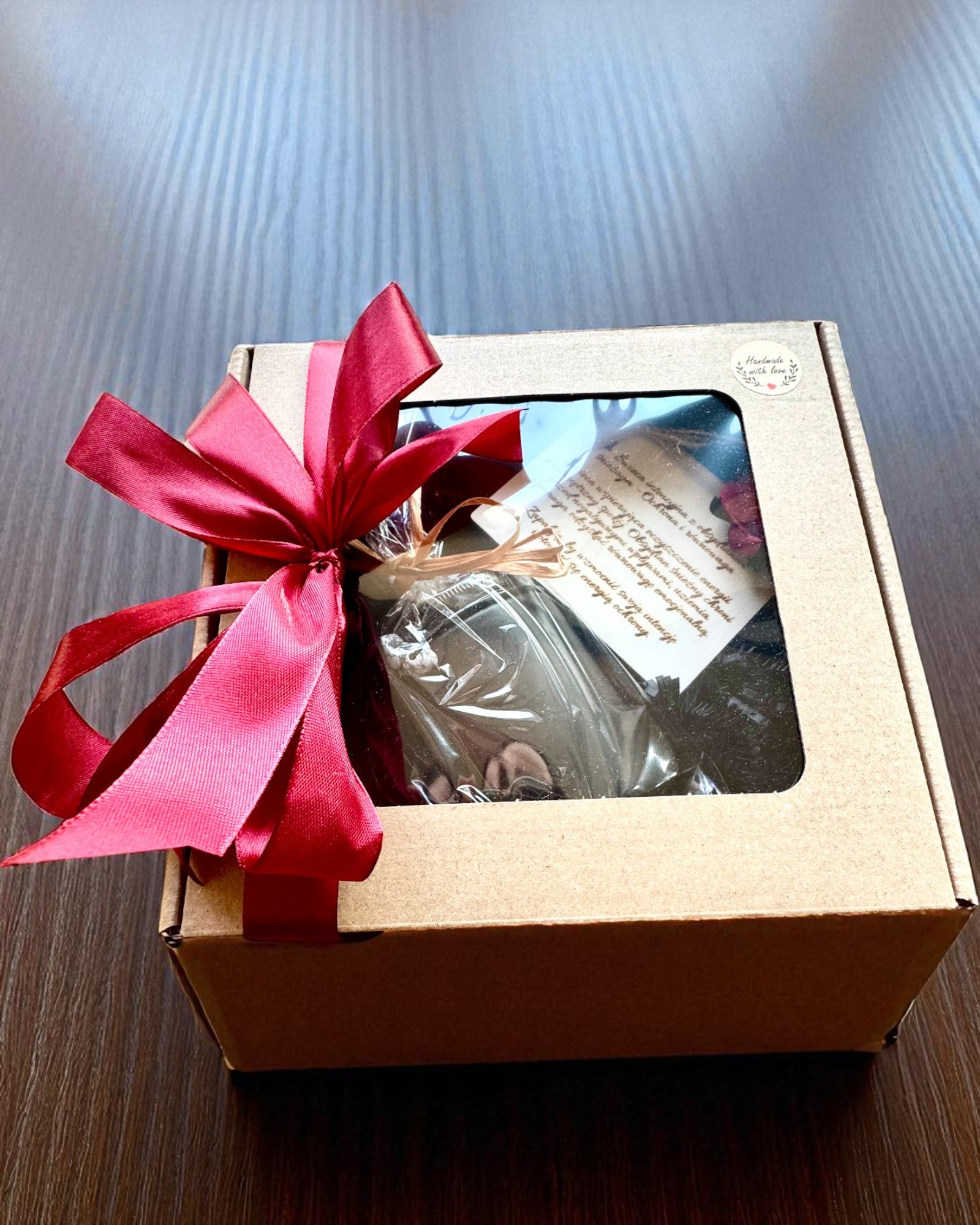 Świeca sojowa intencyjna Obsydian – pewność siebie i wewnętrzna siła, 250 ml, możliwość personalizacji na prezent