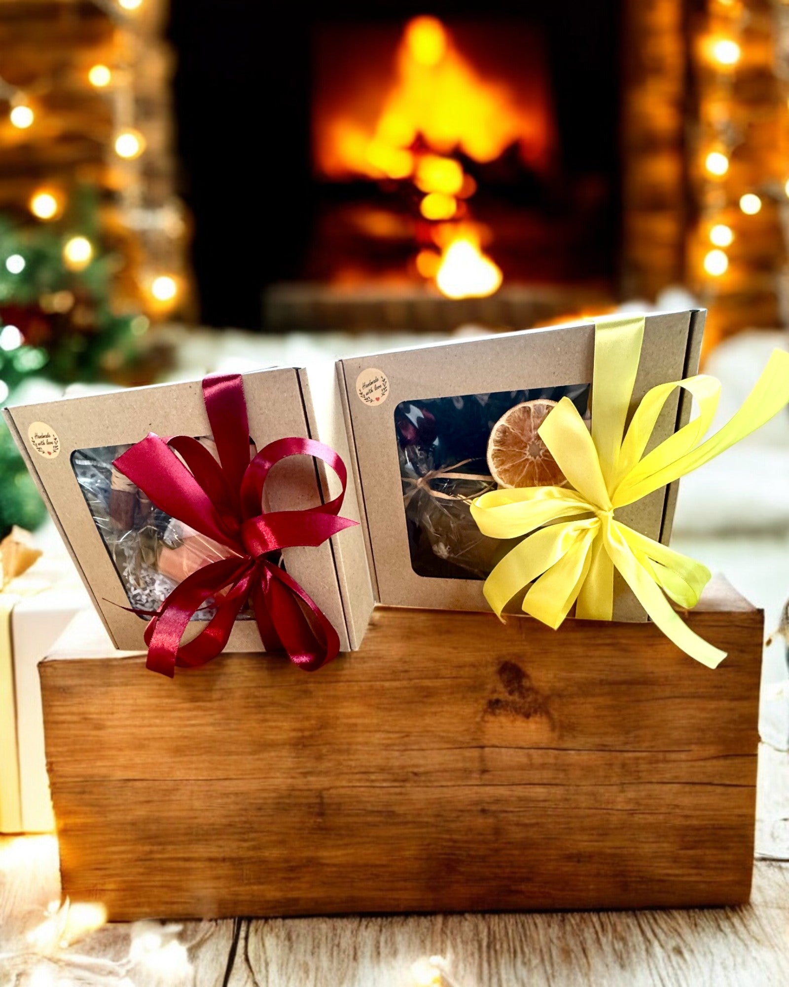 Świeca sojowa intencyjna 250 ml z naturalnym kamieniem – wybierz swoją energię: Cytryn lub Granat, personalizacja grawerem na prezent