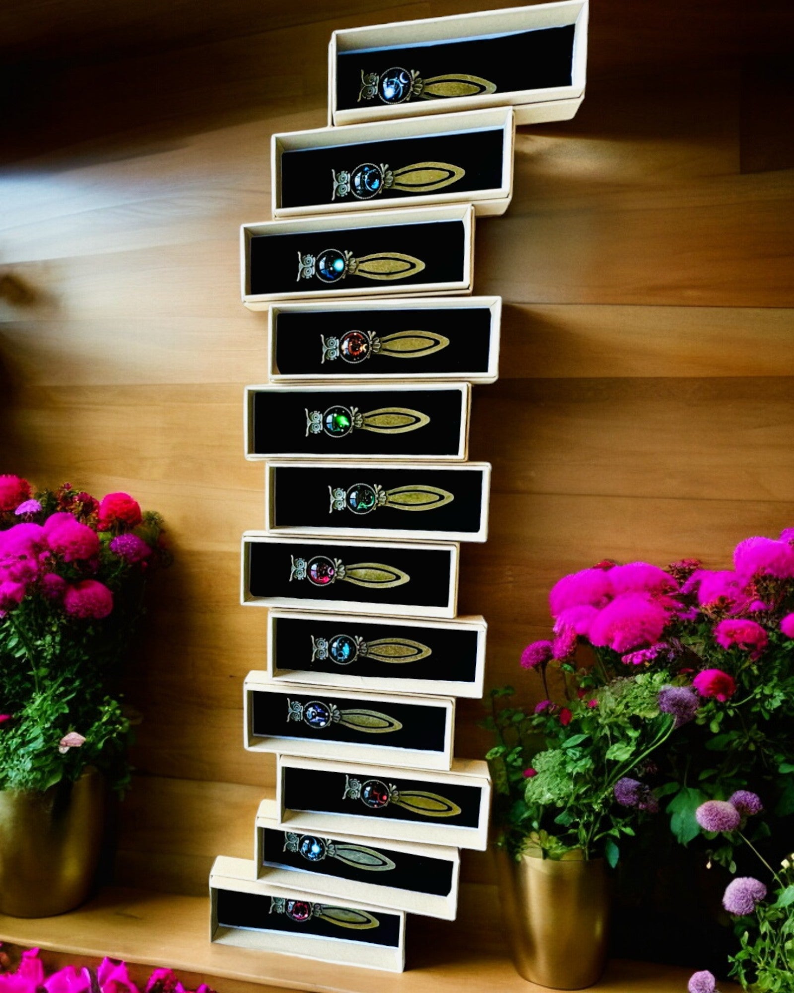 "Csillagképes Bagoly" könyvjelző - 12 választható változat, személyre szabható gravírozással