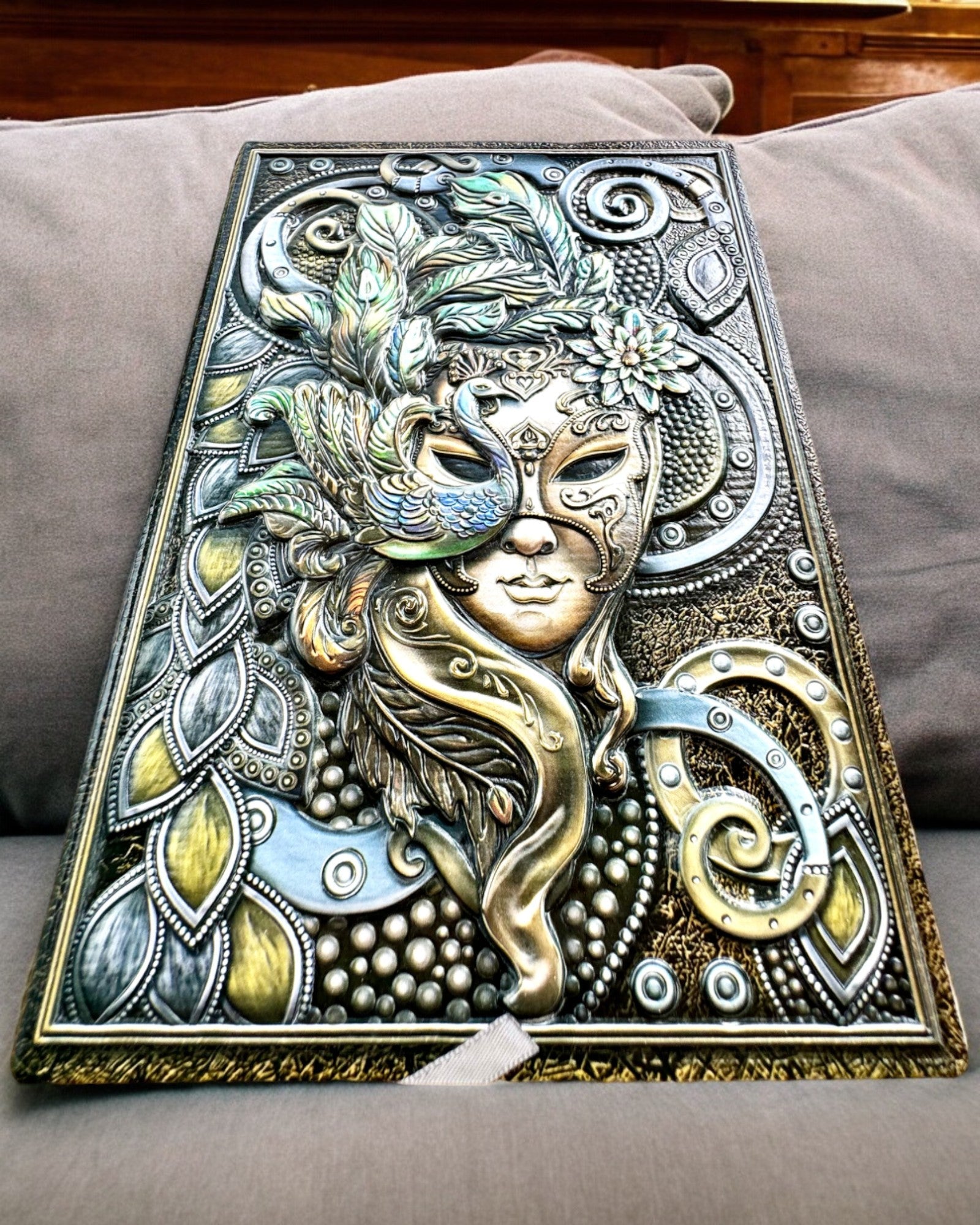 Artystyczny Notes, notatnik maskarada - A5, personalizacja grawerem na prezent