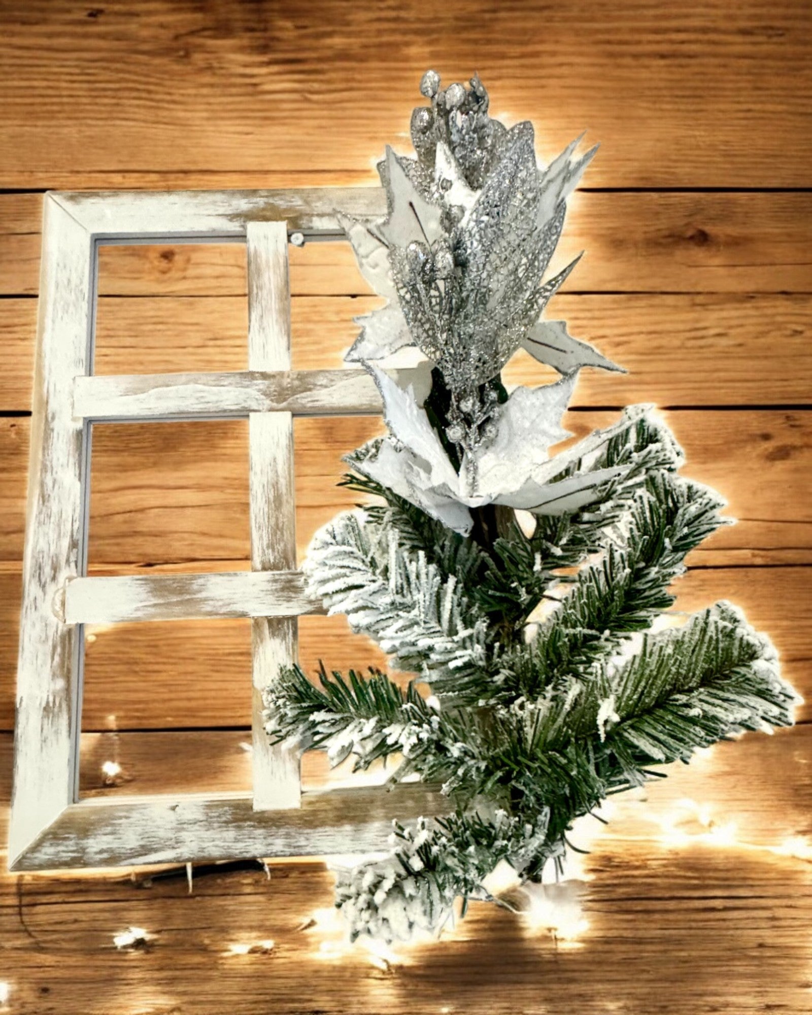 2 db Ünnepi Dekoratív Keret „Téli Ragyogás”, gravírozással személyre szabható ajándék