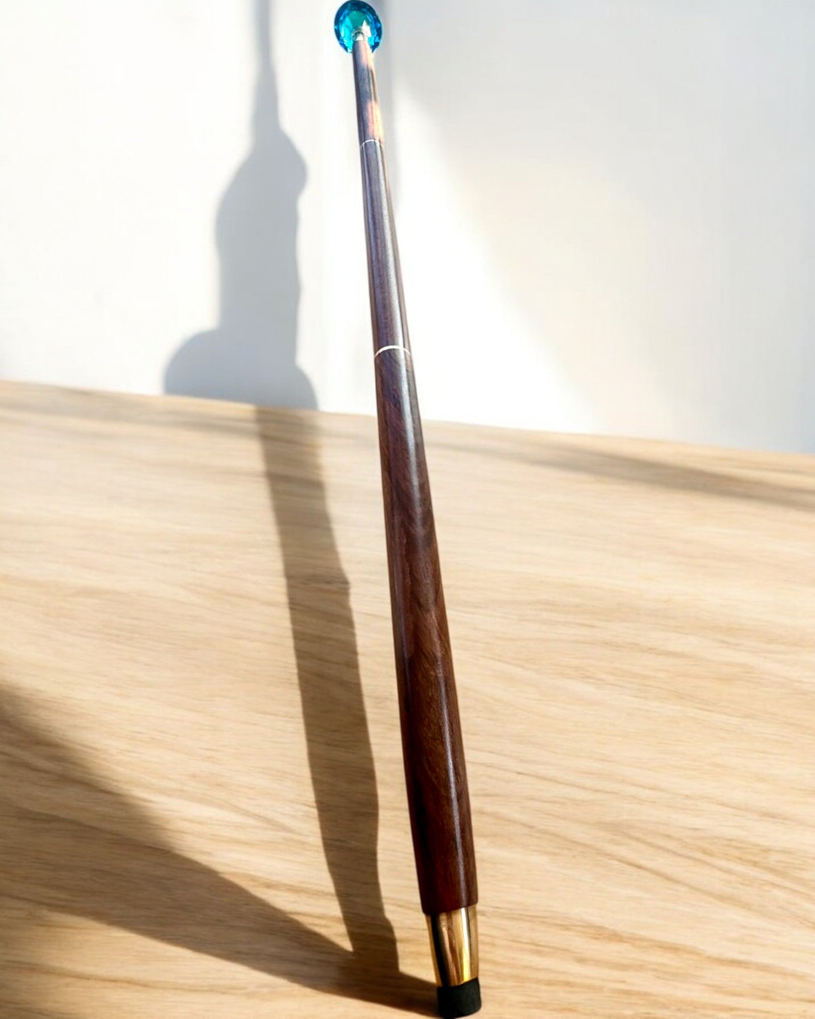 Sétabot "Gyémánt a bronzban" - Kézzel készített fa, gravírozási lehetőséggel