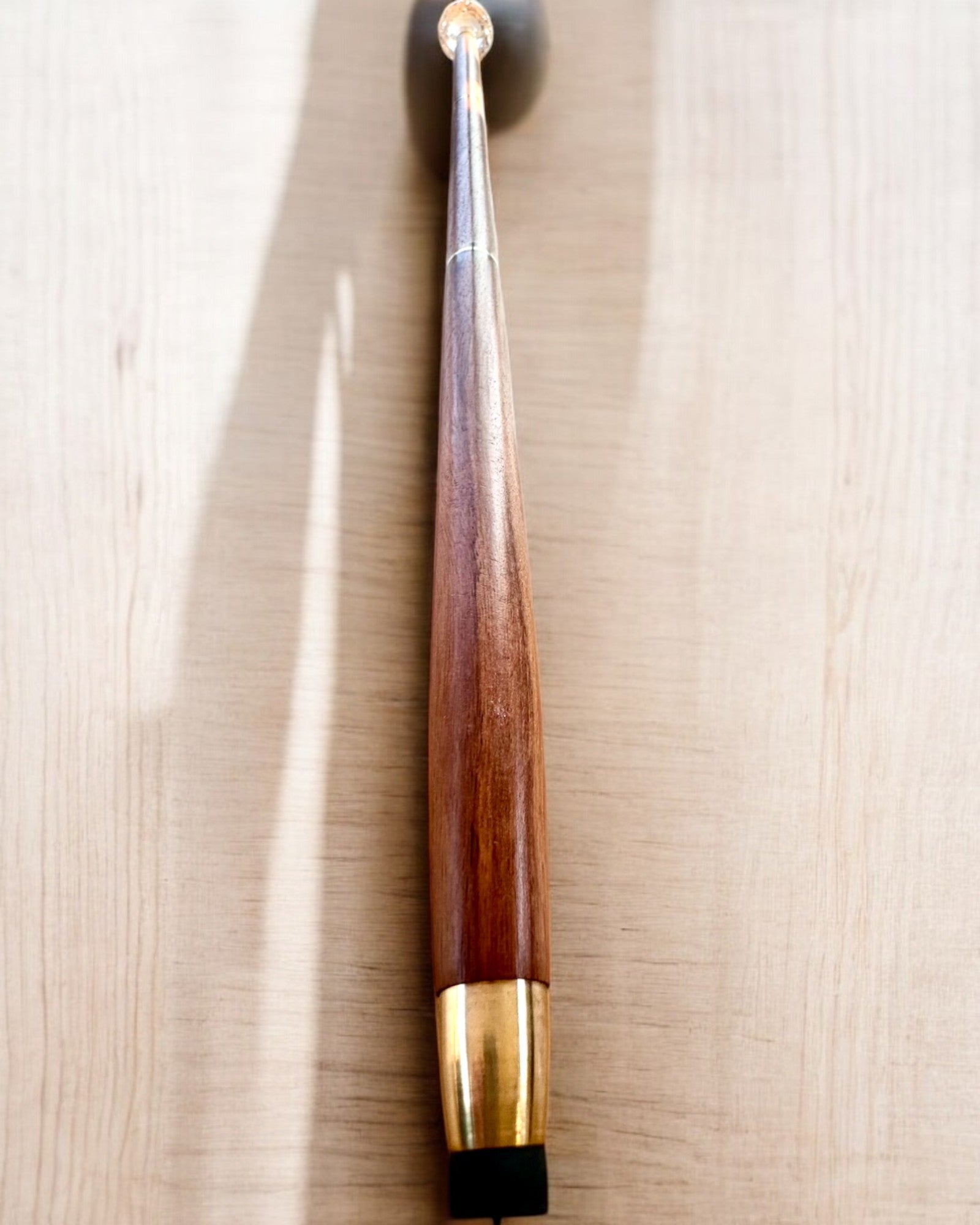 Sétabot "Gyémánt a bronzban" - Kézzel készített fa, gravírozási lehetőséggel