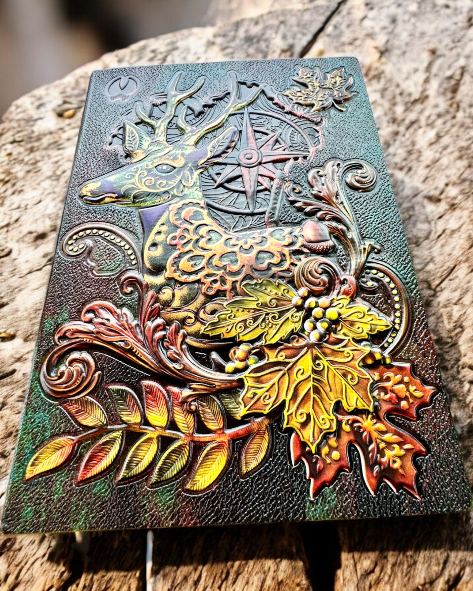 Leśny Jeleń Notes z Motywem Jelenia, A5 - personalizacja grawerem na prezent