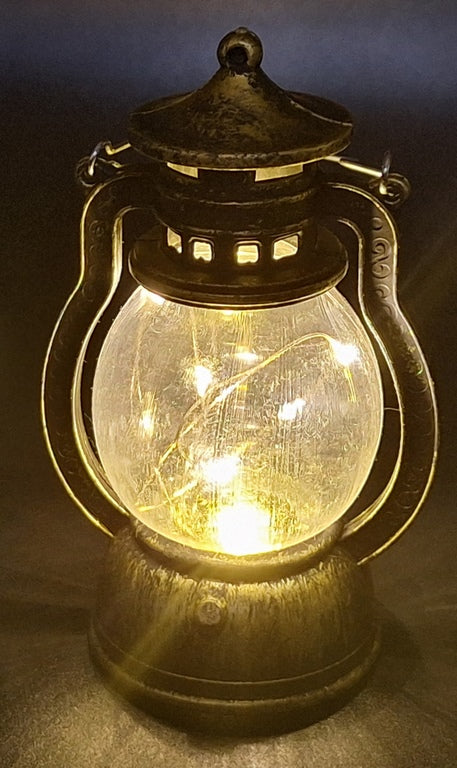 LED éjjeli lámpa petróleumlámpa formában, gravírozással személyre szabható, ideális ajándék - magasság 12,6 cm, szélesség 5,8 cm, CE-tanúsítvány