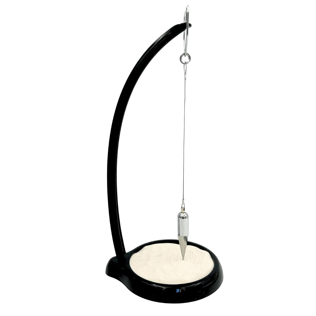 Homokinga Sand Pendulum gravírozással – inspiráló 38cm dekoráció kinetikus homokkal