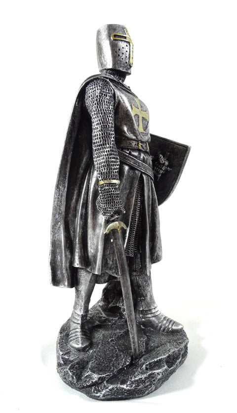 Keresztes lovag figura 30cm gravírozással