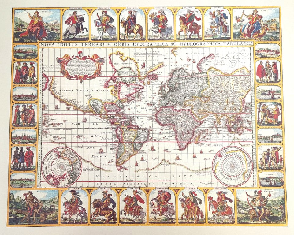 Mapa Świata Piscator 1652 z możliwością personalizacji grawerem