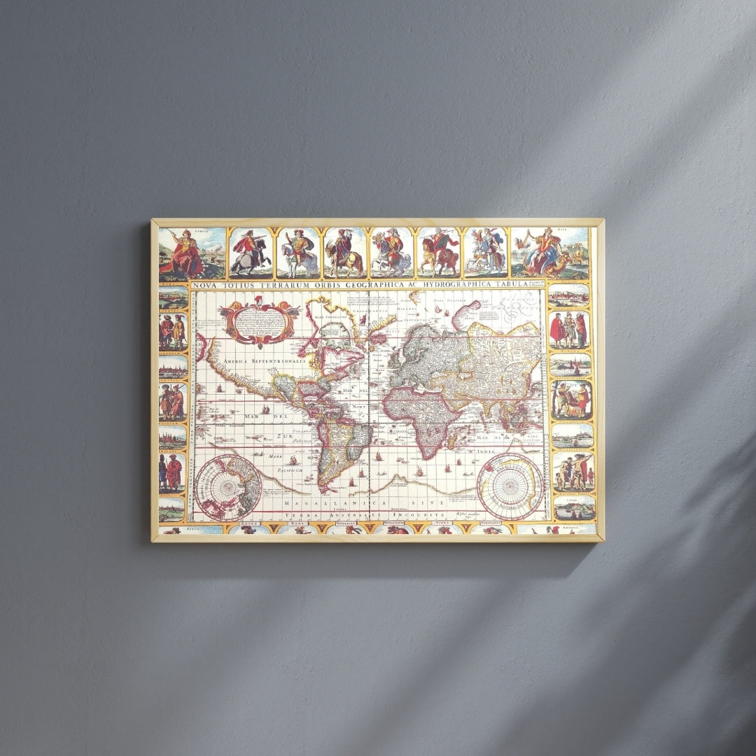 Mapa Świata Piscator 1652 z możliwością personalizacji grawerem