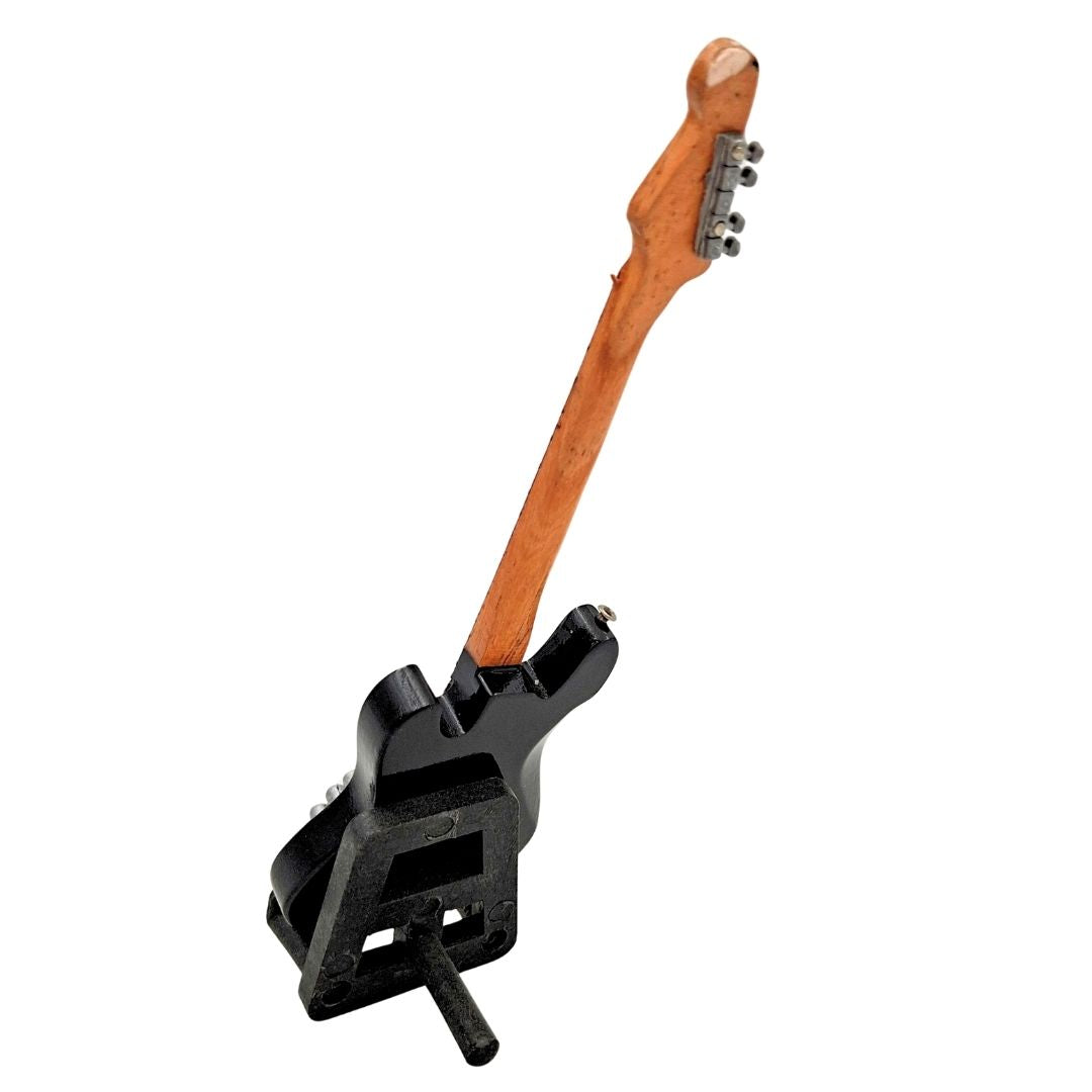 Mini dekoratív gitár 15 cm állványon, gravírozással személyre szabható