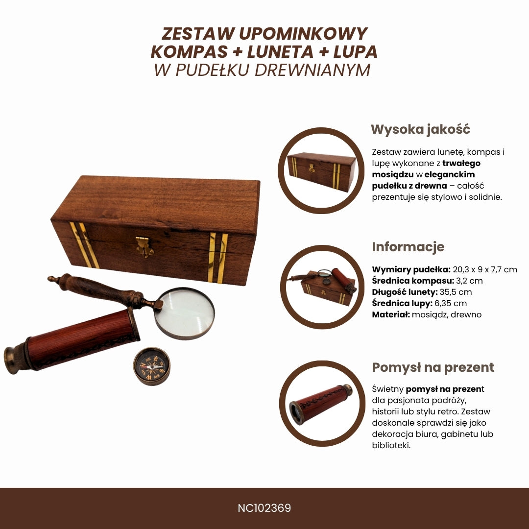 Exkluzív retro ajándékszett gravírozással