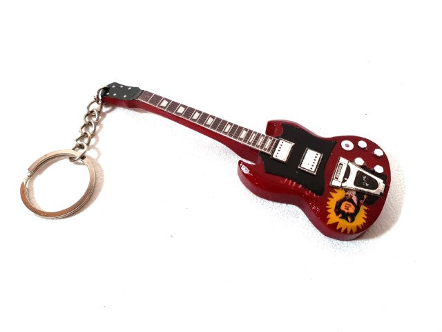 AC/DC-gitár alakú kulcstartó