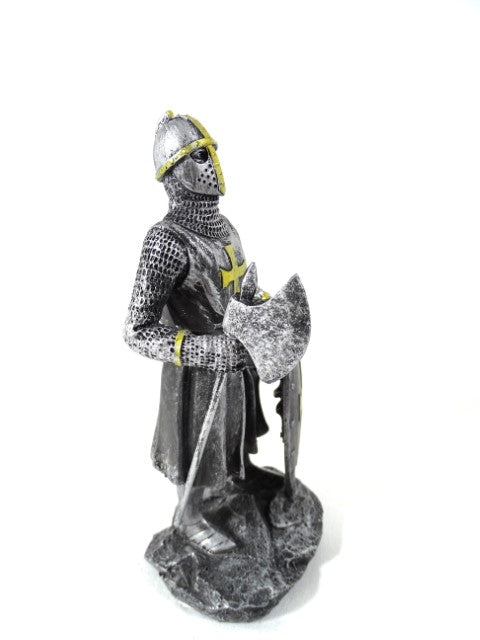 Lovag-keresztes figura 18cm, gravírozással személyre szabható
