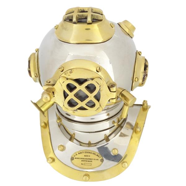 US Navy Mark IV sárgaréz búvársisak, gravírozással személyre szabható – ideális ajándék bármilyen alkalomra, magasság 20 cm, DIVER - DH93 tengerészeti replika