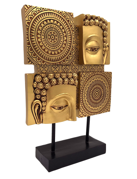 Buddhista mandala szobrocska személyre szabható gravírozással