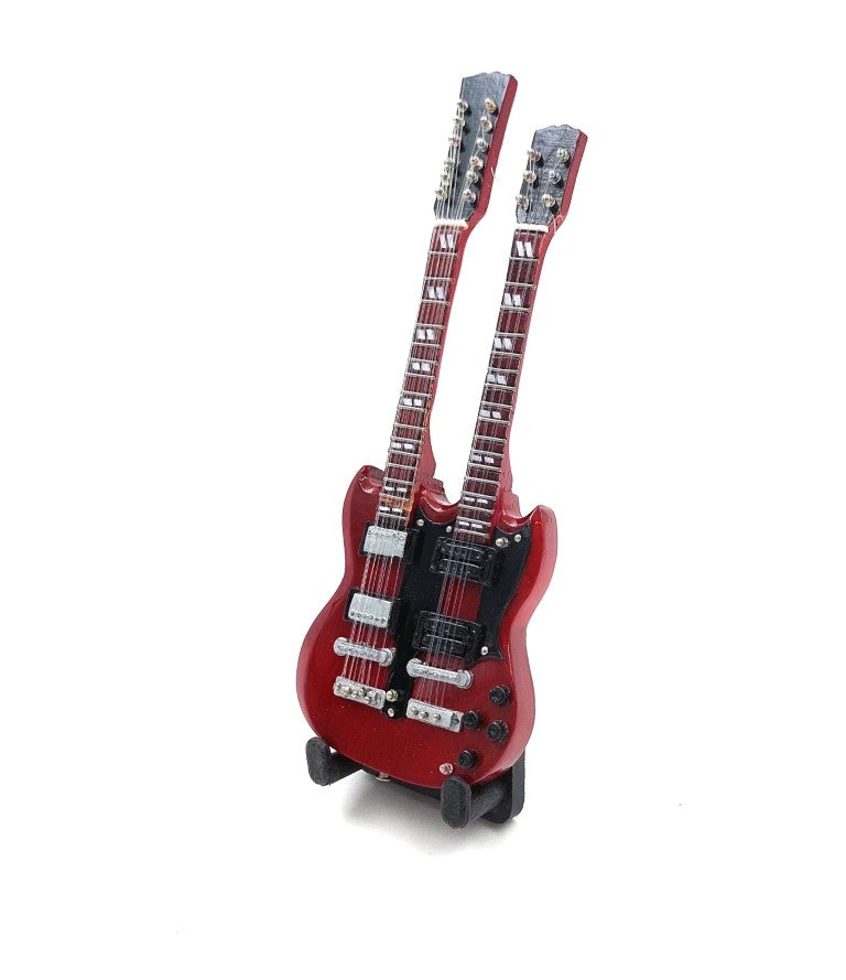 15cm-es BMG-020 minigitár Jimmy Page stílusában, személyre szabható gravírozási lehetőséggel