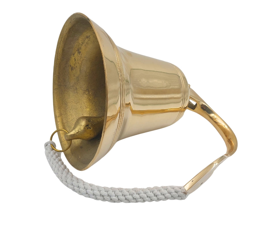 Sárgaréz hajóharang 25 cm, személyre szabott gravírozással