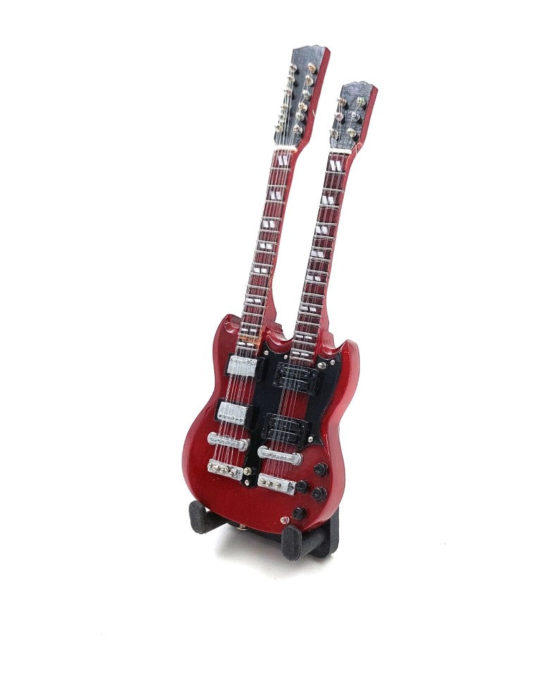 15cm-es BMG-020 minigitár Jimmy Page stílusában, személyre szabható gravírozási lehetőséggel