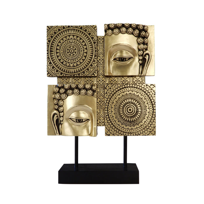 Buddhista mandala szobrocska személyre szabható gravírozással