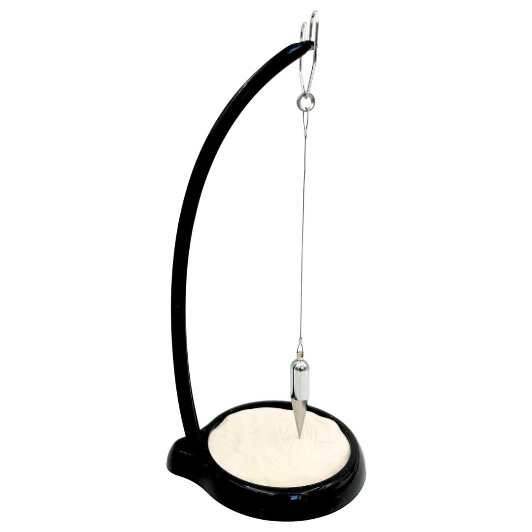 Homokinga Sand Pendulum gravírozással – inspiráló 38cm dekoráció kinetikus homokkal