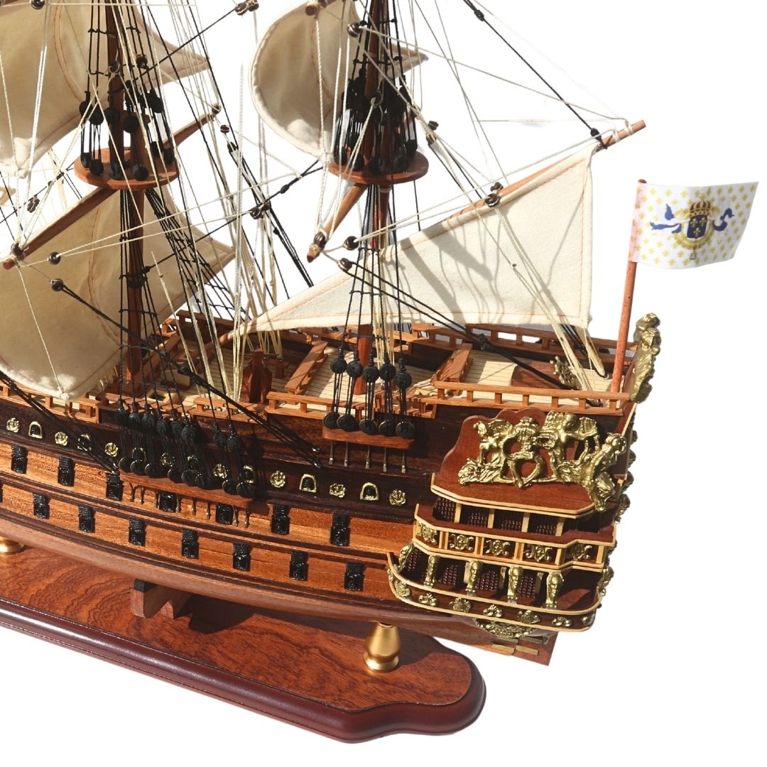 Luksusowy Model Żaglowca Statku Soleil Royal 65cm - SOL6, możliwość personalizacji grawerem