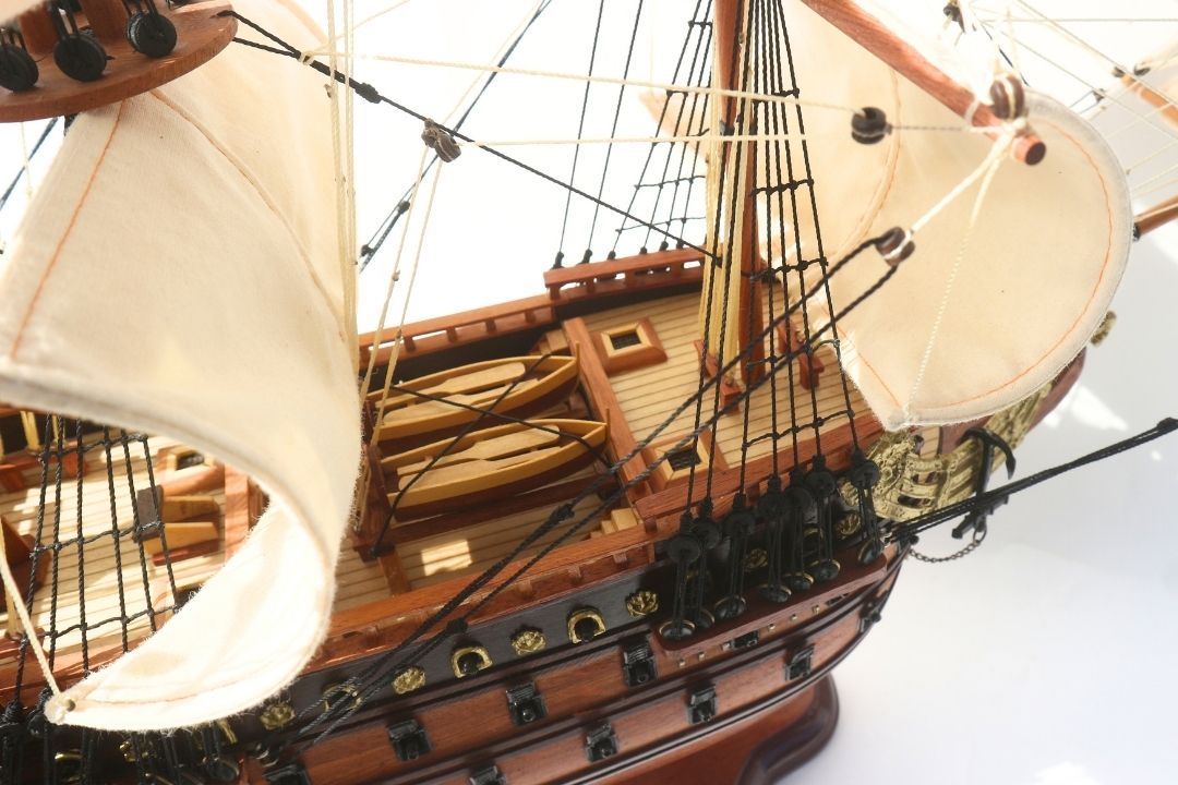 Luksusowy Model Żaglowca Statku Soleil Royal 65cm - SOL6, możliwość personalizacji grawerem