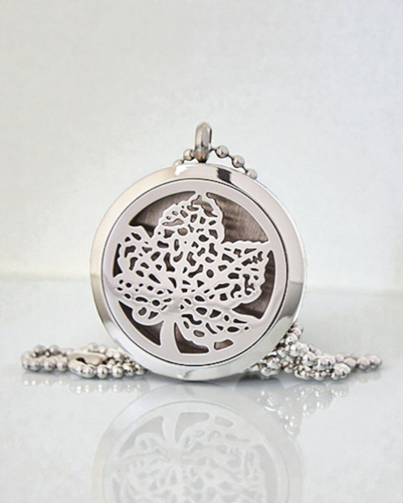 Zöld Harmónia – Illatterápiás nyaklánc levél 30 mm