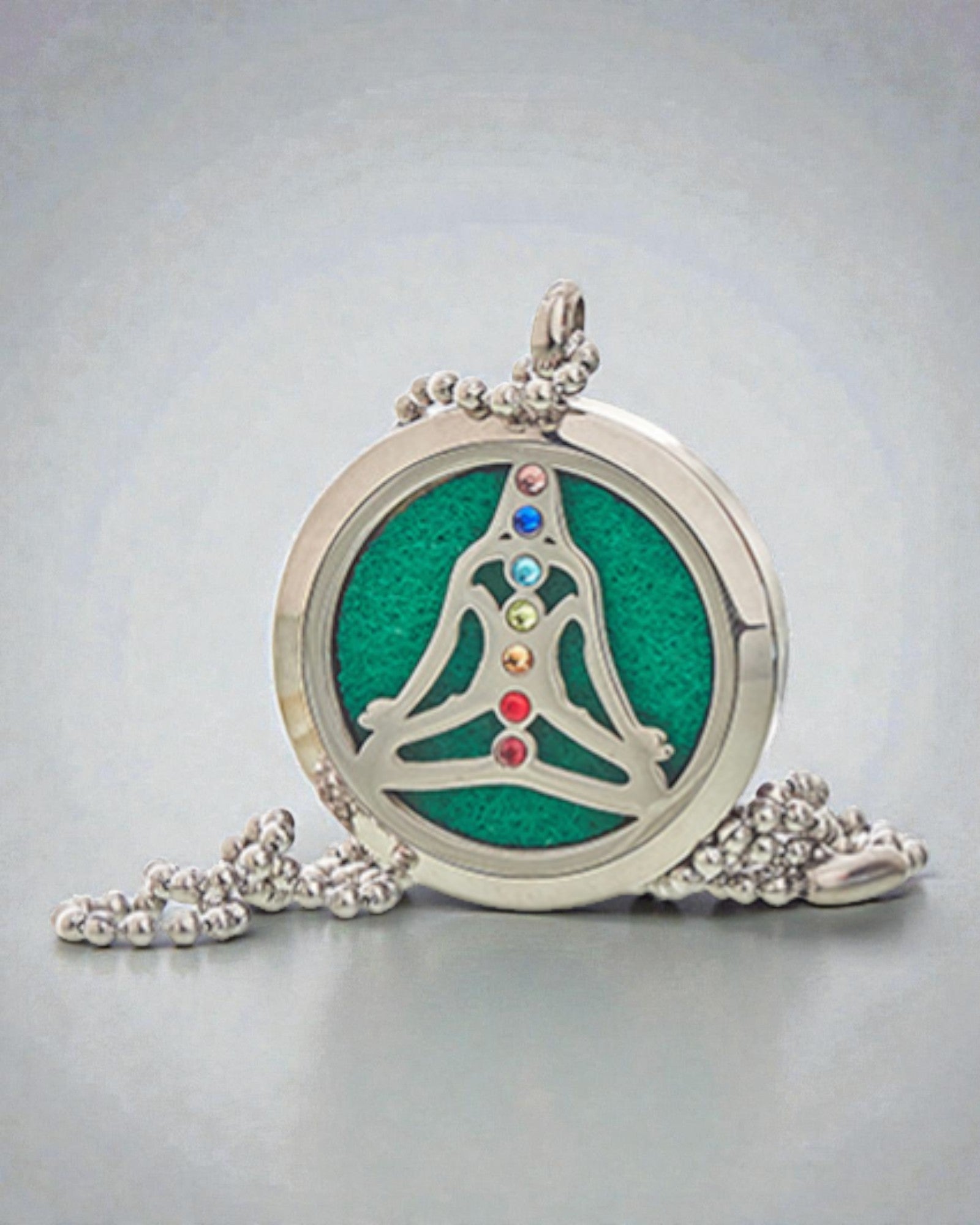 ZenAura – Naszyjnik Aromaterapeutyczny Joga Czakra 30 mm