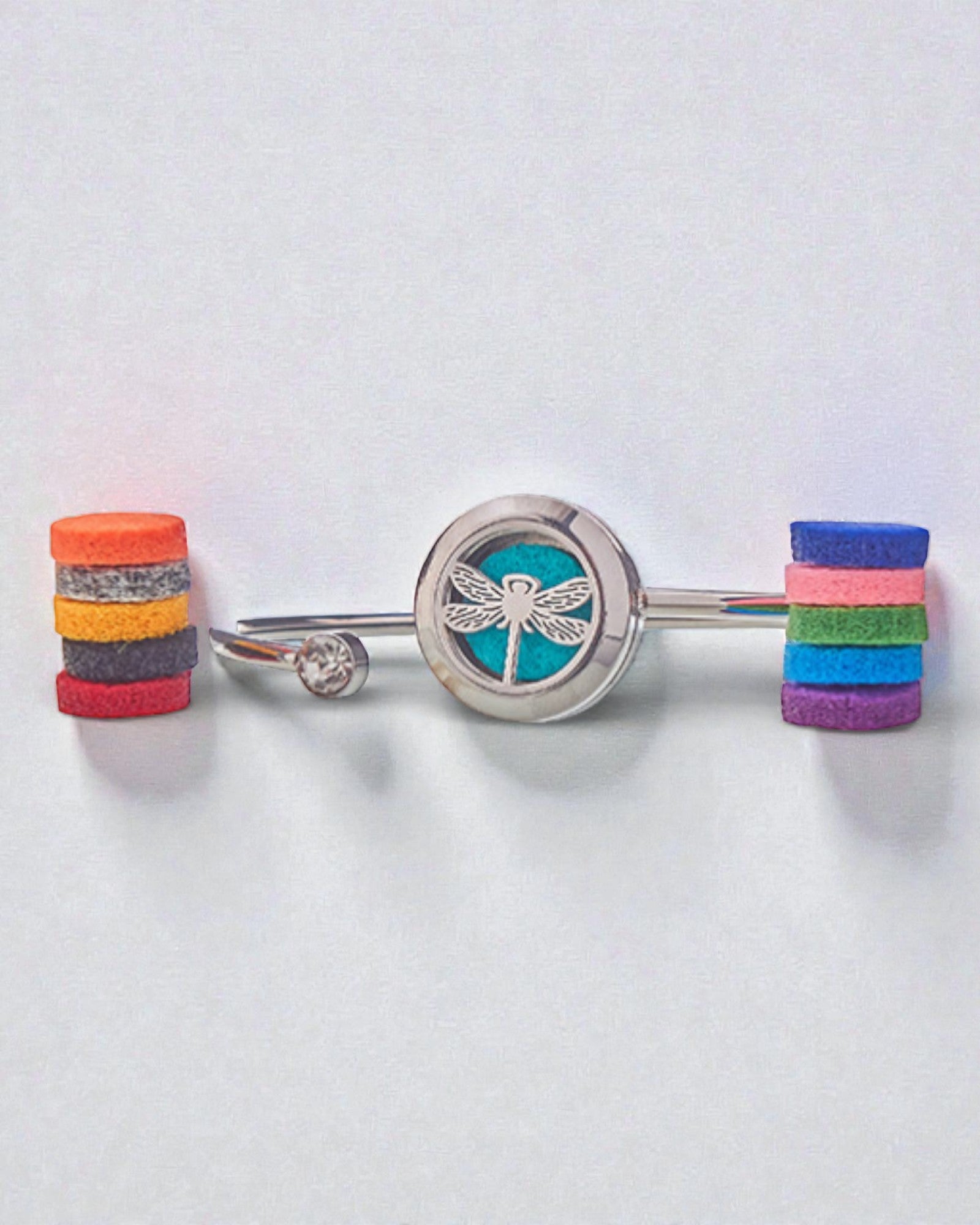 Aromalife Dragon Spirit karkötő – szitakötős illatmedál, 20 mm