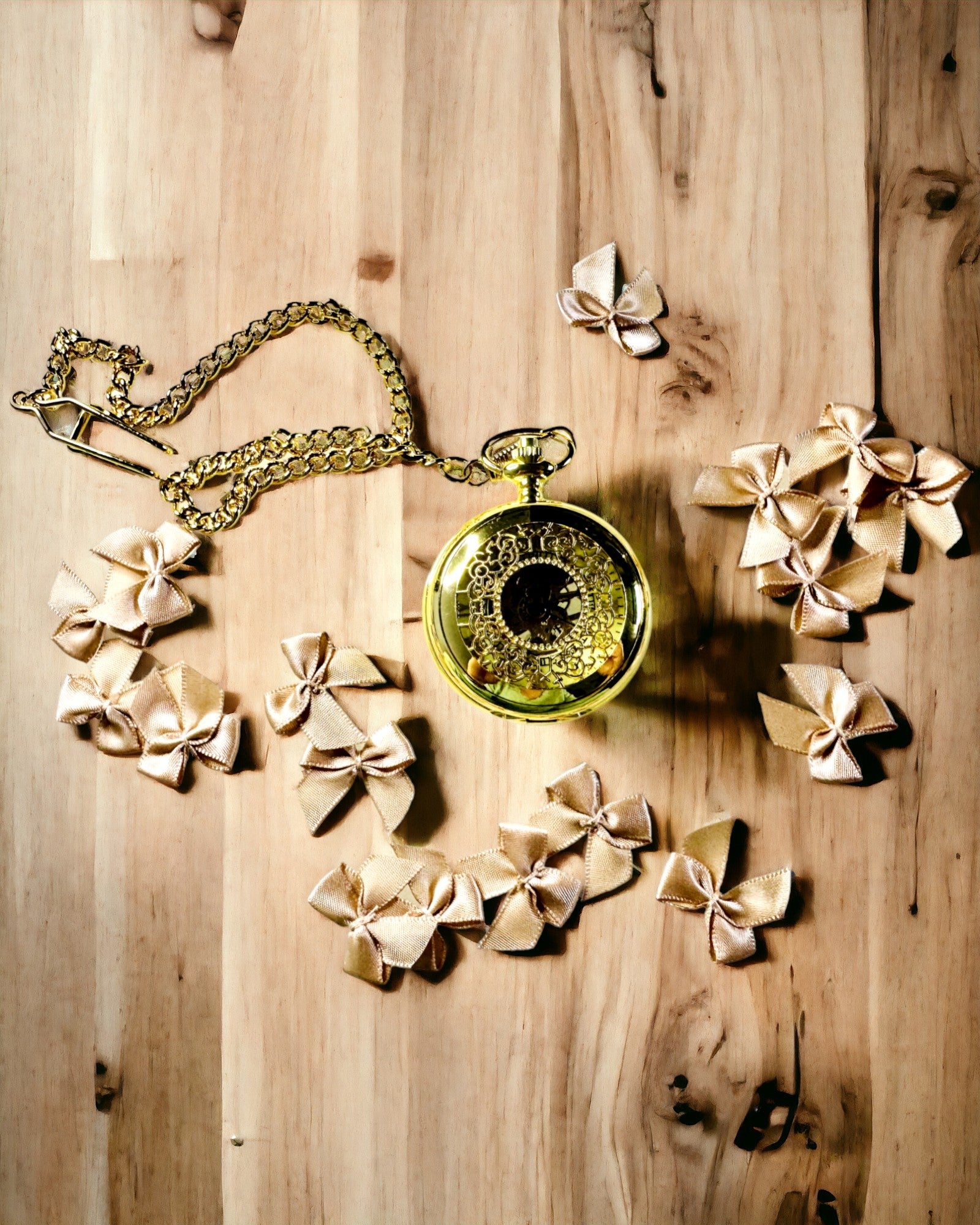 Retro Kézzel Felhúzható Mechanikus Zsebóra, Arany Színű Római Számlappal és Világító Számlappal, Vintage Stílus