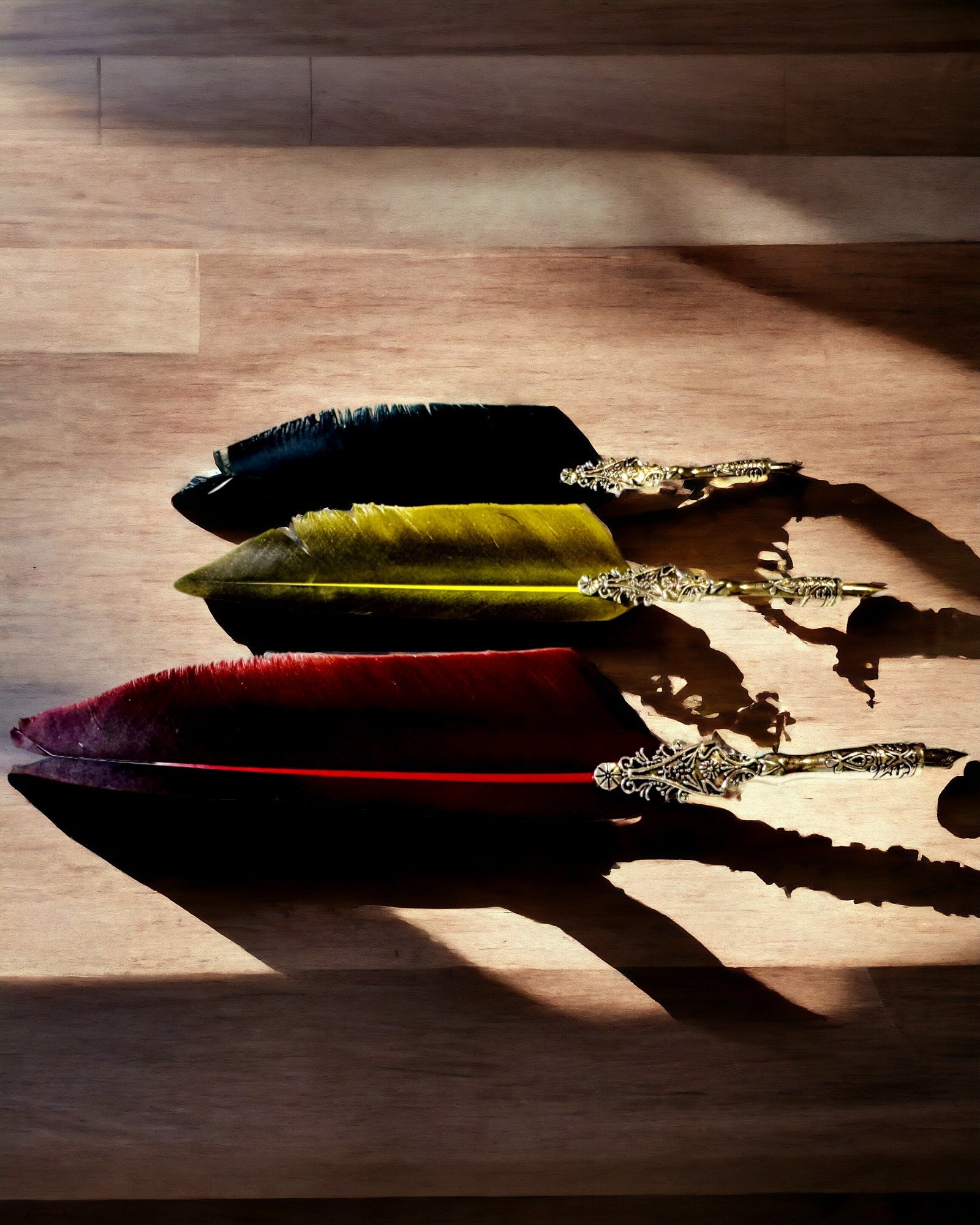 Vintage Kalligráfia Toll Természetes Lúdtollal – Ideális Ajándék Anyák Napjára vagy Tanároknak. Gravírozás