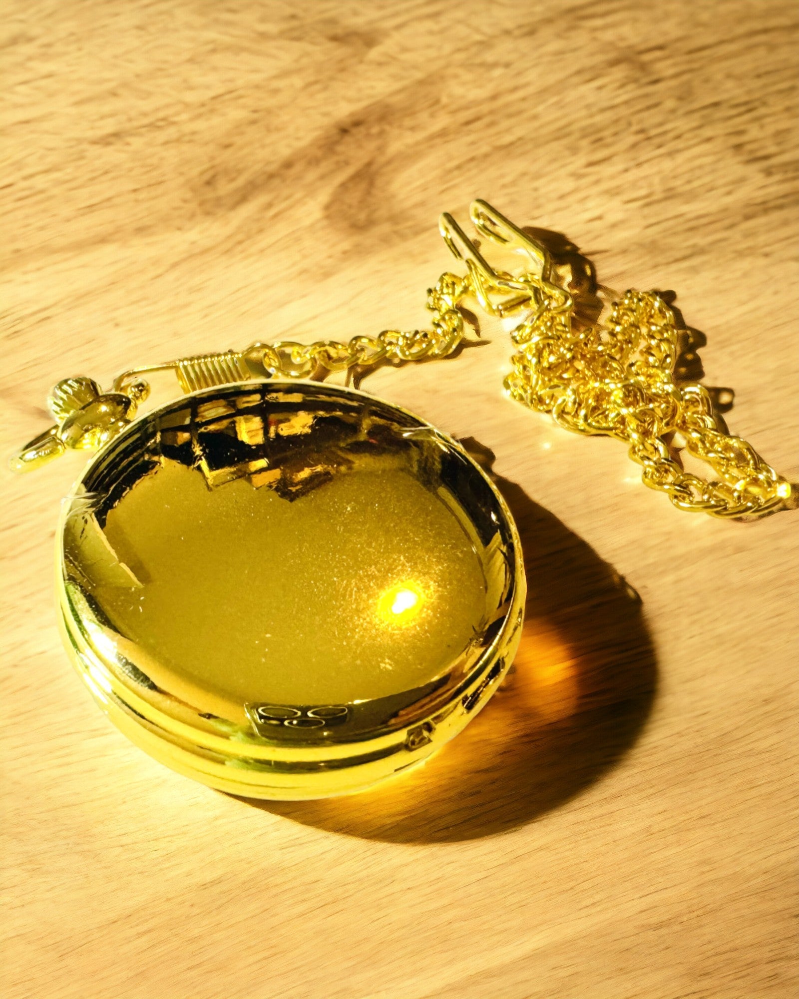 Klasszikus Kézi Mechanikus Zsebóra Dupla Fedéllel, Kézi Felhúzású, Arany Színű, Gravírozással