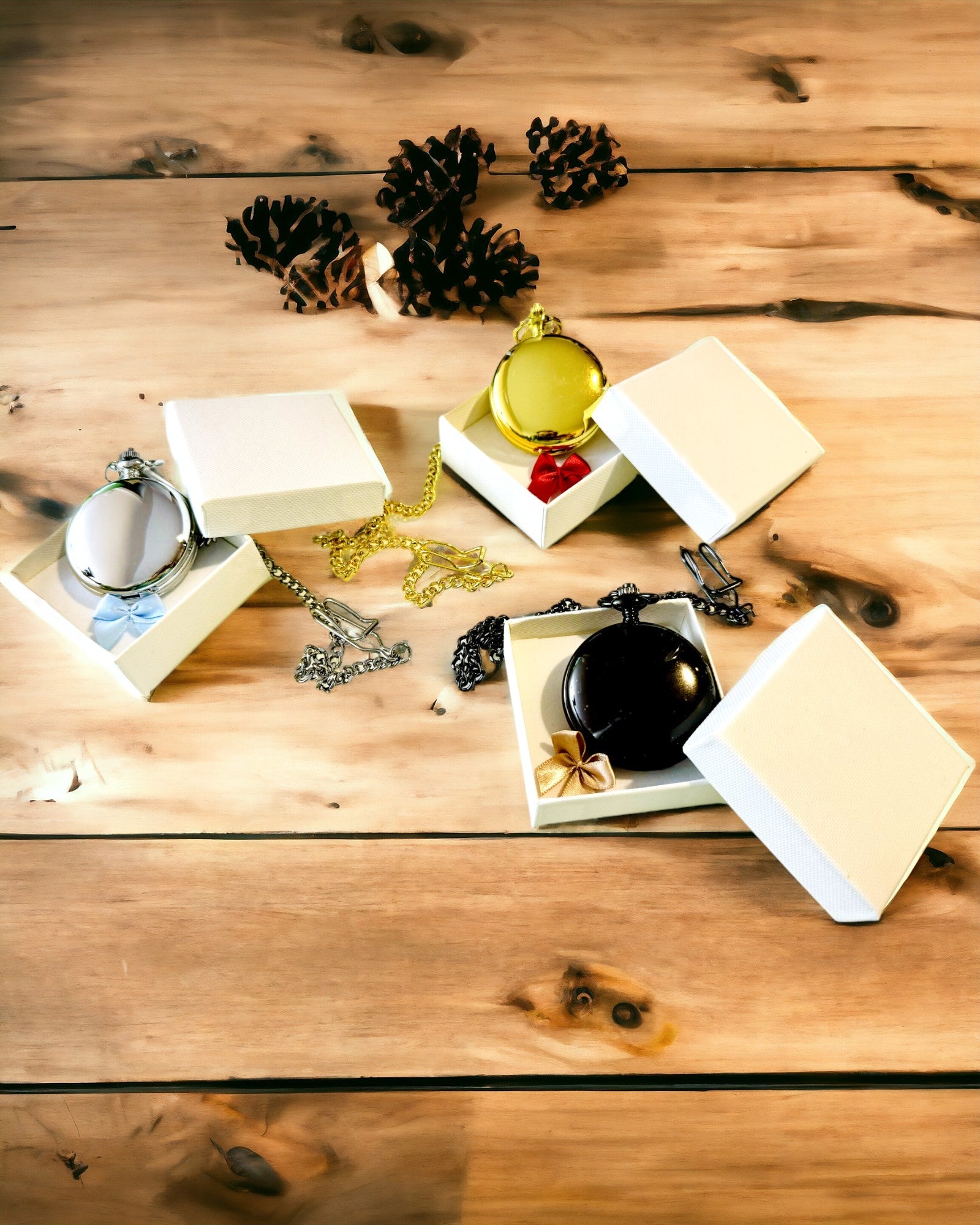 Klasszikus Kézi Mechanikus Zsebóra Dupla Fedéllel, Kézi Felhúzású, Arany Színű, Gravírozással