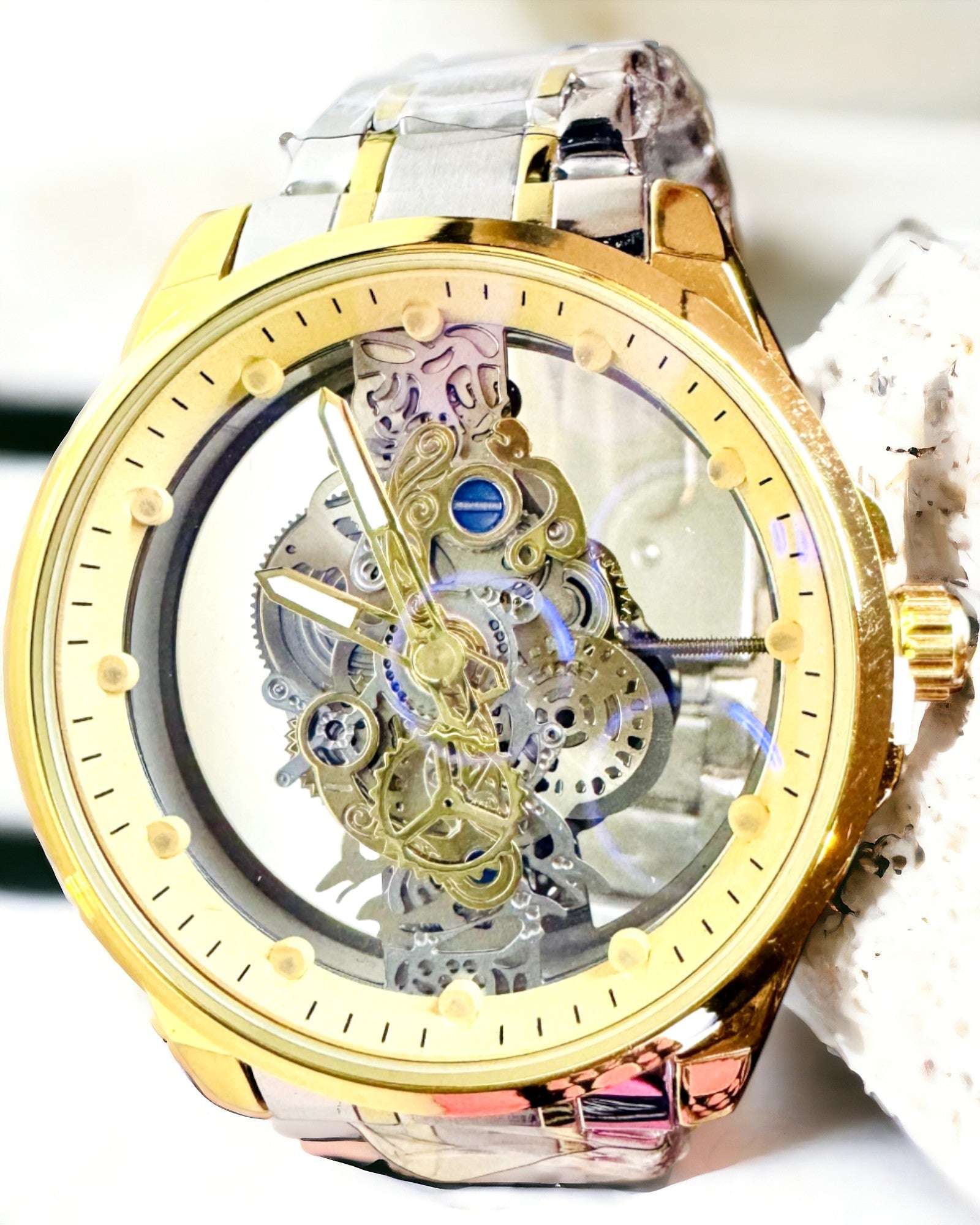 "Vision Sport" Férfi Kvarcóra – Kétoldalú Átlátszó Alumíniumból