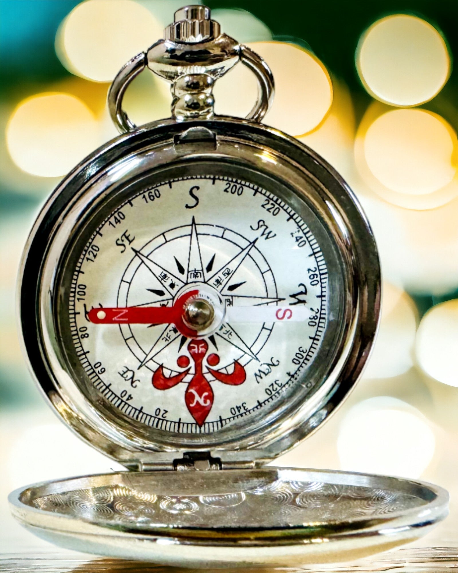 Mini Kompas Odkrywca, Przenośny i Elegancki, Idealny do Plecaków i Outdooru