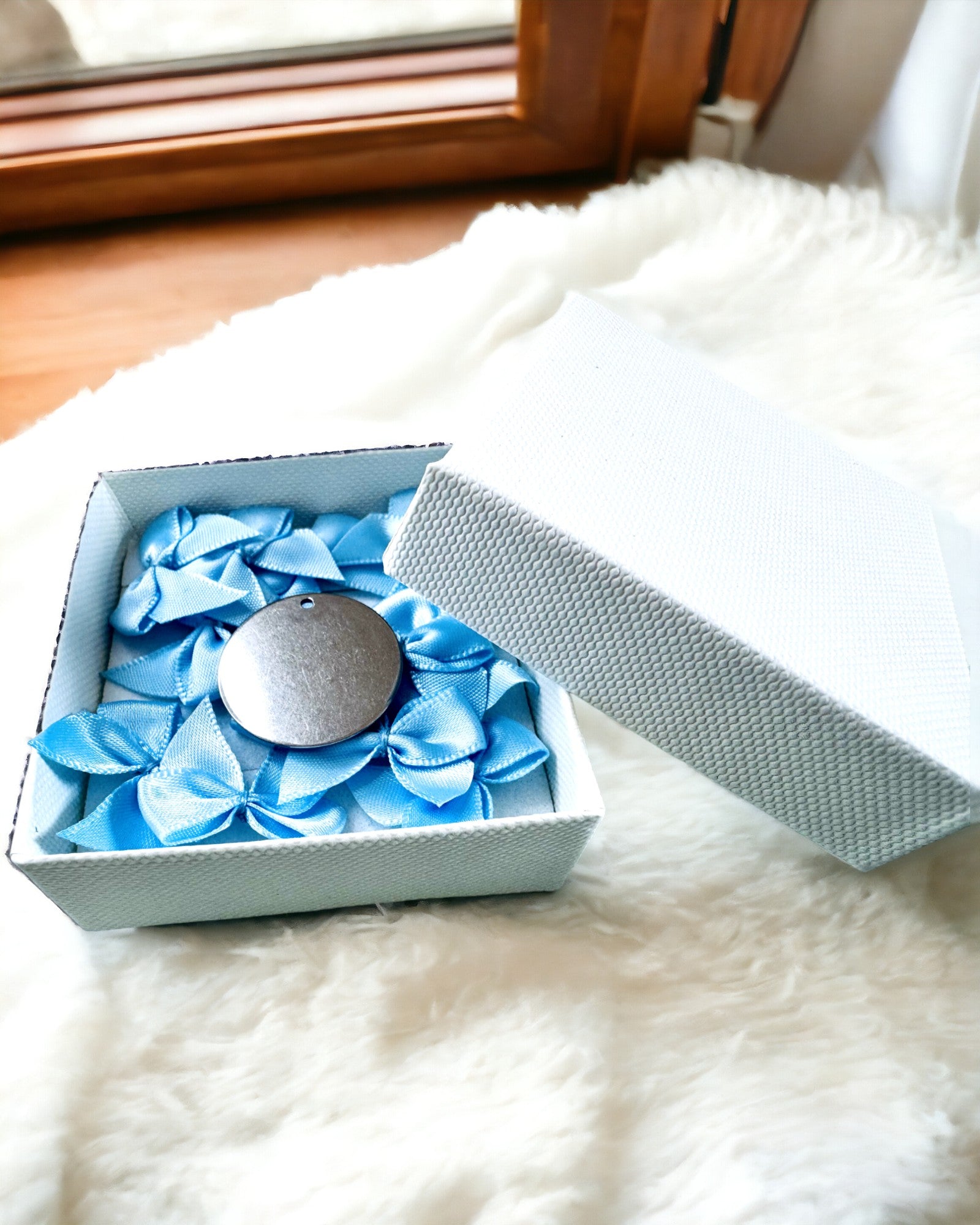 Kerek Rozsdamentes Acél Medál ajándékba, személyre szabható, gravírozható