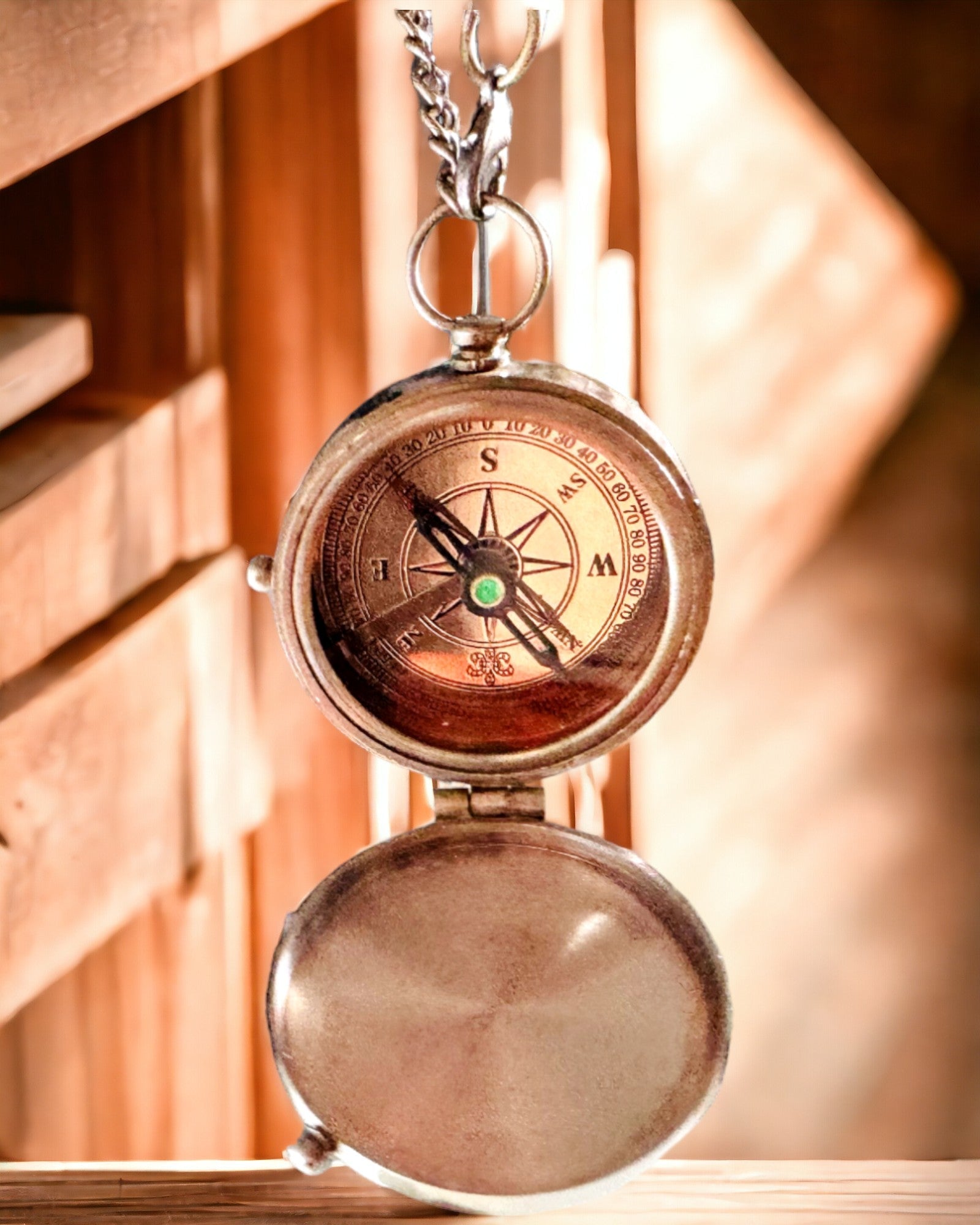 Indiai Odüsszeusz Iránytű – Retro Felfedező Gyöngyszem - gravírozási lehetőség