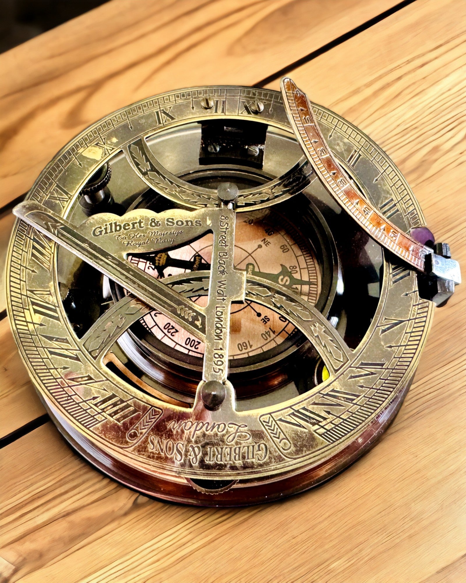 Antik Prémium Navigációs Iránytű Gravírozási Lehetőséggel – Kézzel Készített